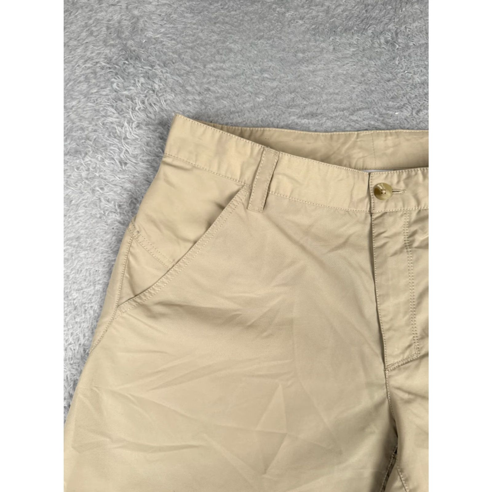 Vintage Columbia Men Shorts 34 Beige 100% Polyester Stretch Regular Fit Golf 34x10 Size US 34 / EU 50 - 4 Thumbnail