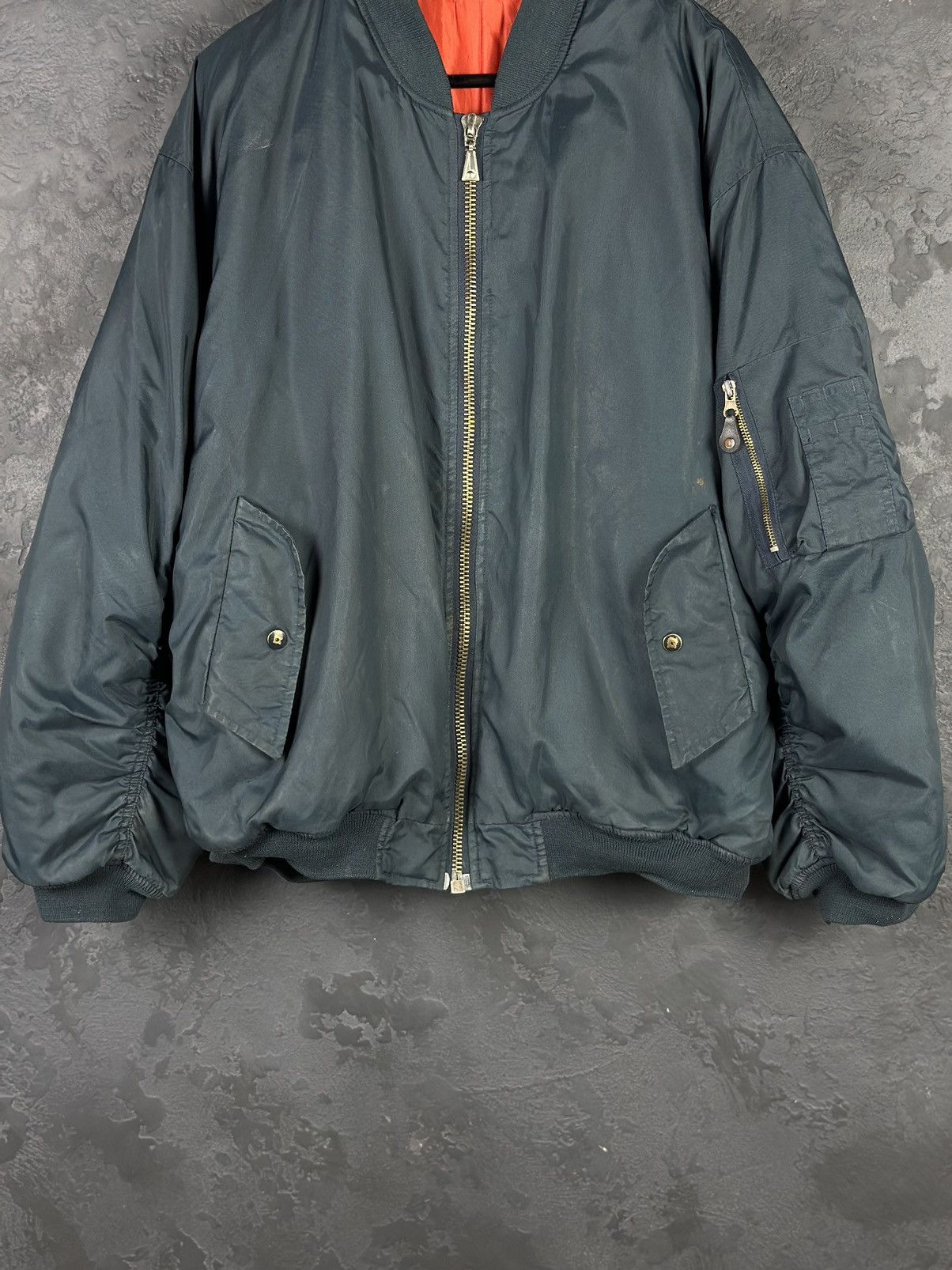 Vintage Vintage 80's Military MA-1 Flight Bomber Jacket Size US M / EU 48-50 / 2 - 4 Thumbnail