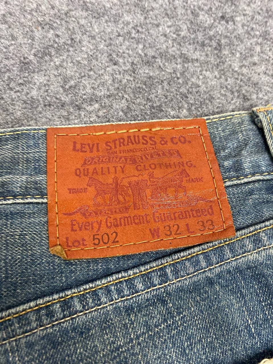 Levi's vintage levis 502 distressed denim nice design Size US 34 / EU 50 - 5 Thumbnail