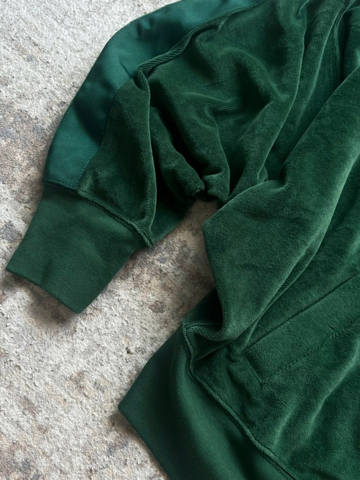 Polo Ralph Lauren Polo Ralph Lauren Zip Hoodie Sz L Velour Cotton Dark Green Size L / US 10 / IT 46 - 5 Thumbnail