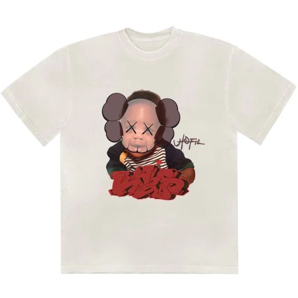 image of Cactus Jack Utopia X Kaws Tee I White, Men's (Size Small)