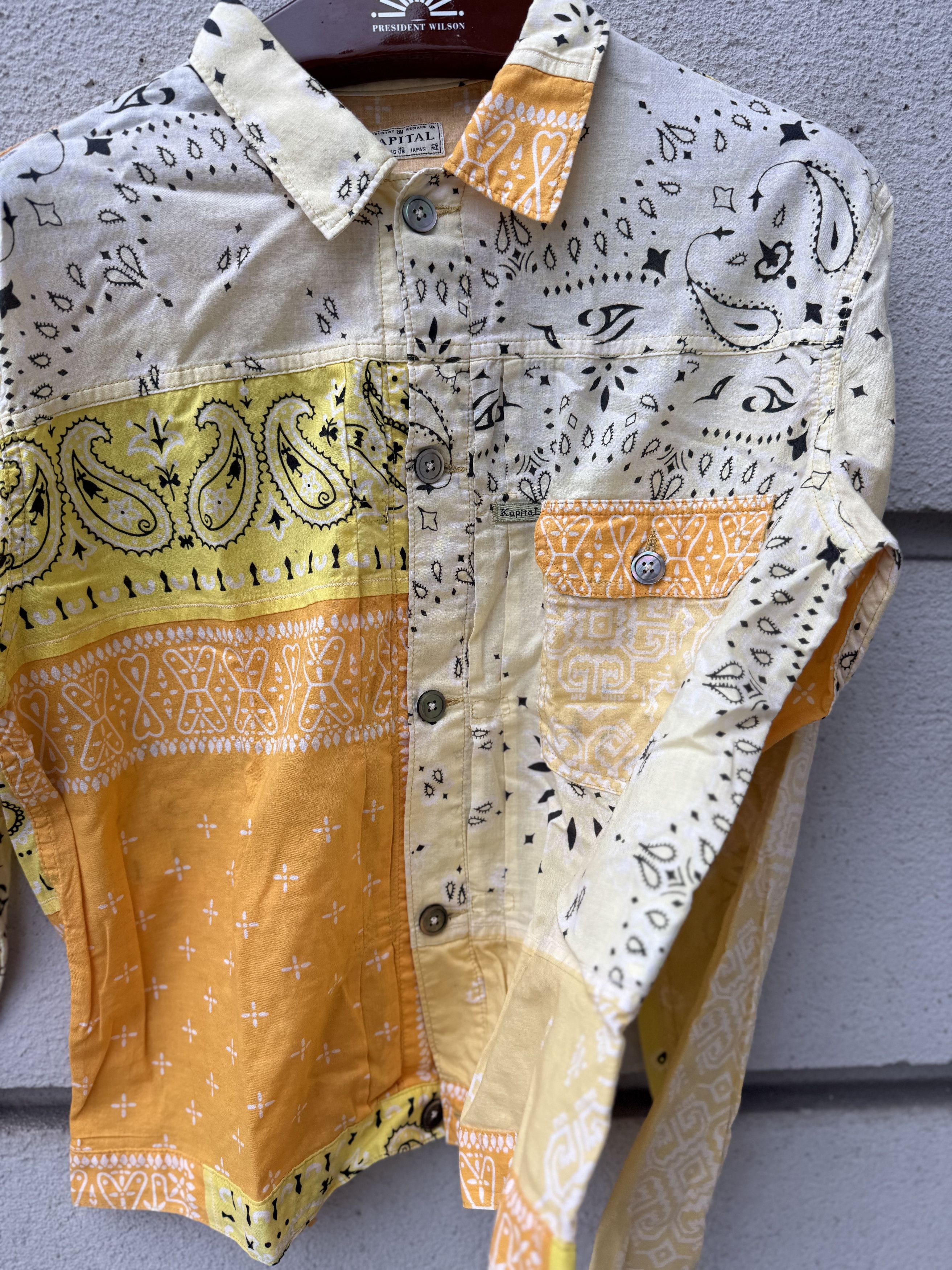 Kapital Kapital Yellow Bandana shirt Size US M / EU 48-50 / 2 - 3 Thumbnail