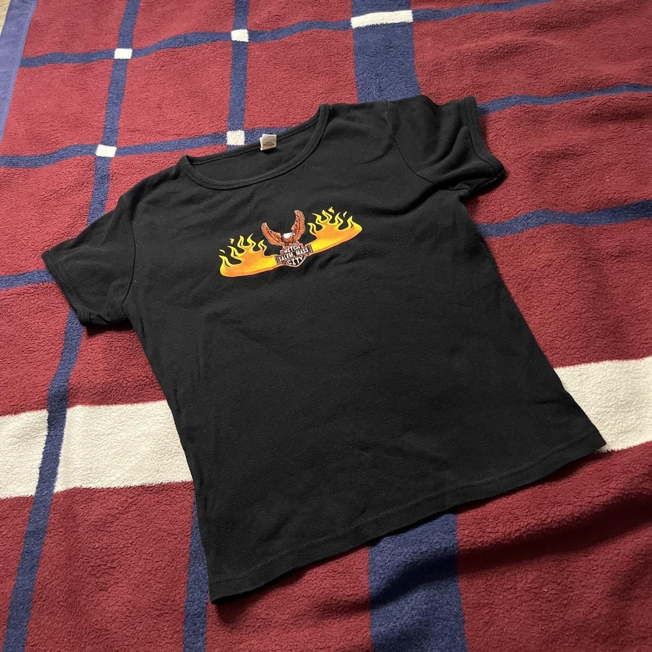 Anvil Anvil Y2k Witch Salem Mass Massachusetts City Shirt Black Size M / US 6-8 / IT 42-44 - 1 Thumbnail