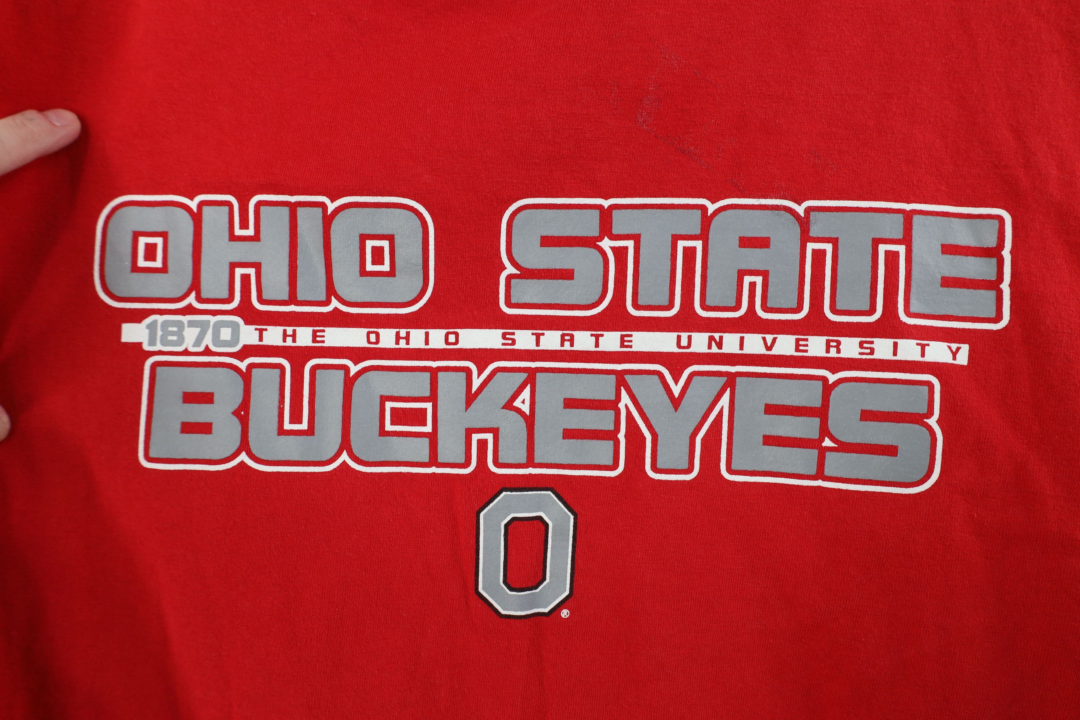 Vintage Vintage Ohio State University Long Sleeve T-Shirt Red Cotton Size US L / EU 52-54 / 3 - 4 Thumbnail