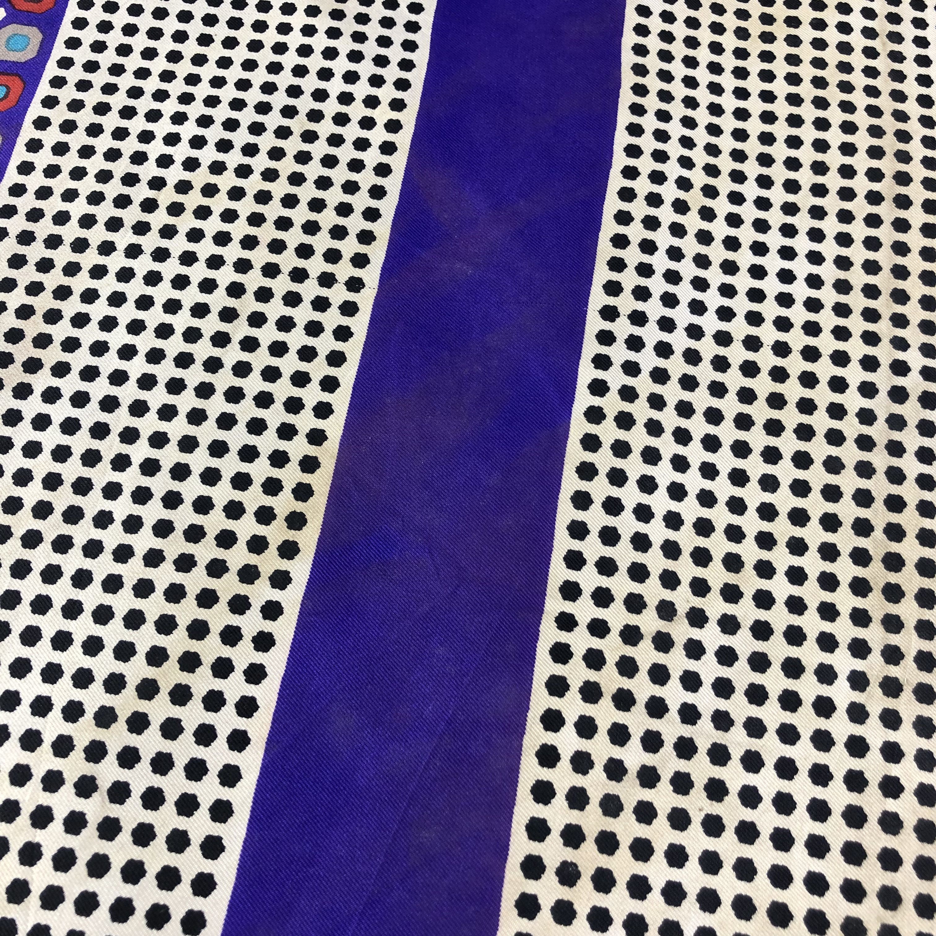 Vintage Pertegaz Luxury Design Hand Rolled Silk Scarf M451 Size ONE SIZE - 7 Thumbnail