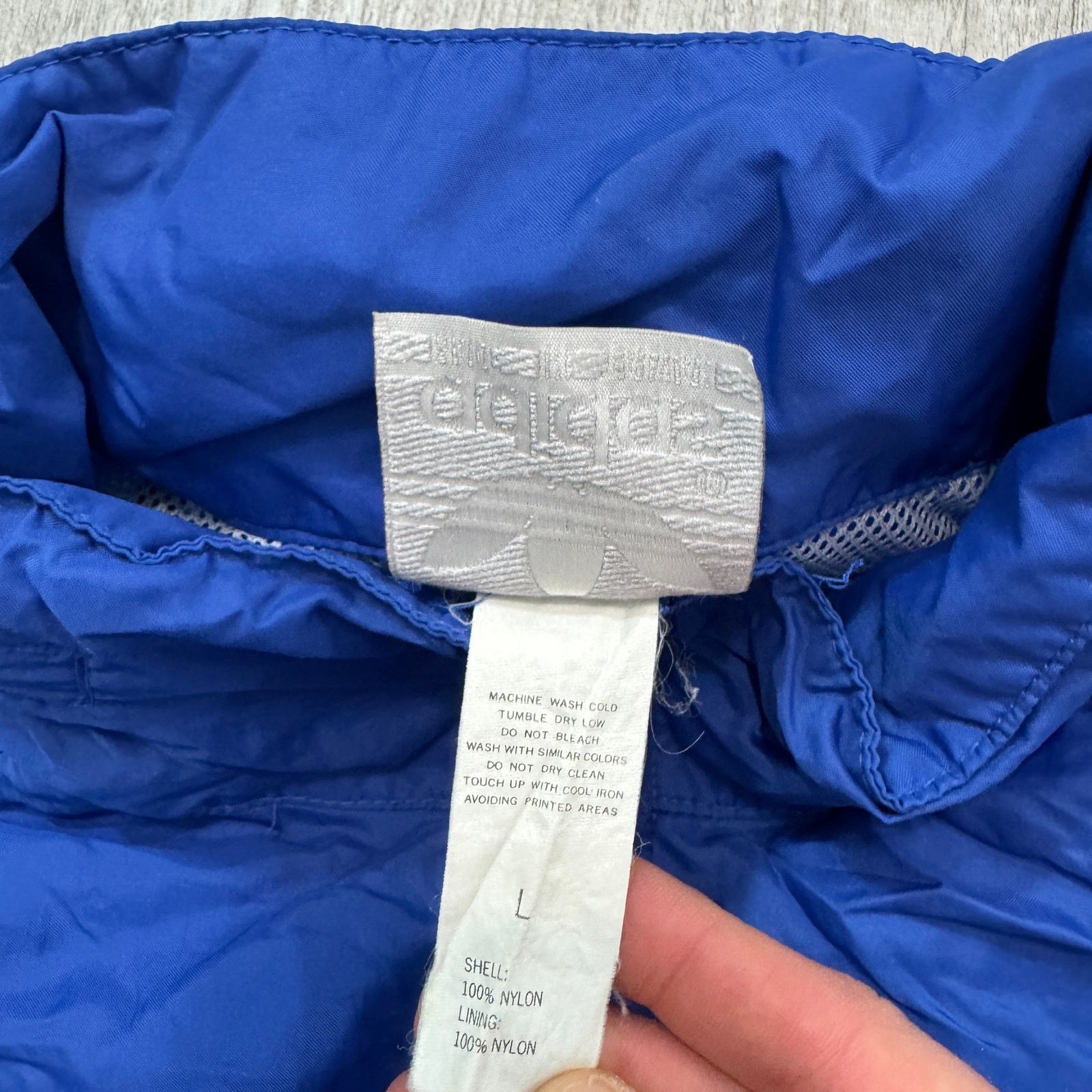 Adidas Vintage Adidas Windbreaker Jacket Mens Large Blue Green 90s Size US L / EU 52-54 / 3 - 5 Thumbnail