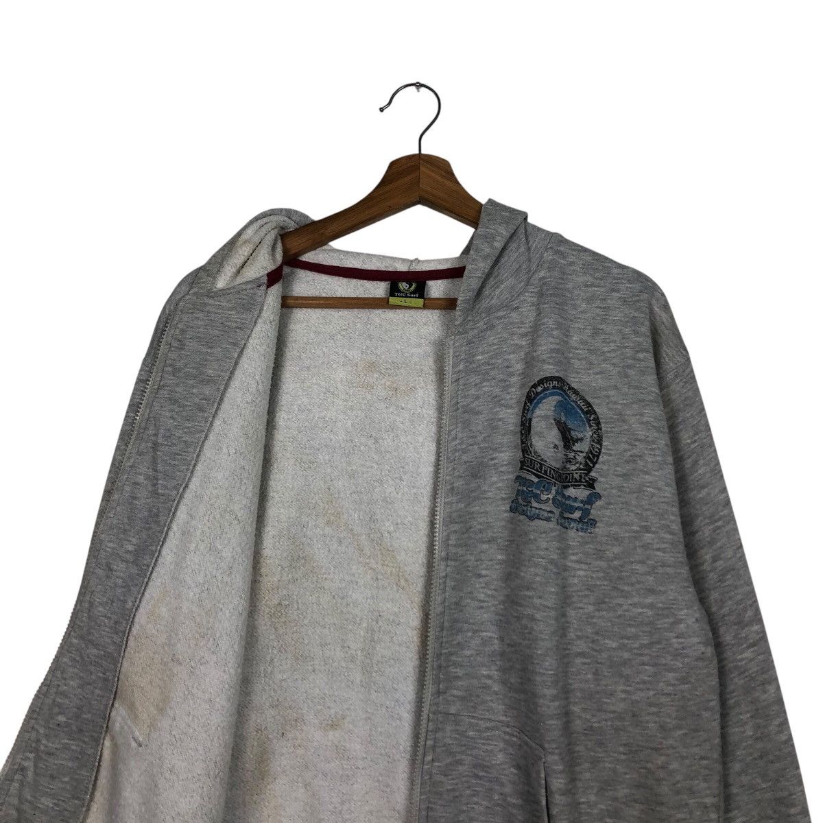 Japanese Brand 📌Vintage Zipper Hoodie Sweater T&C Surf Big Logo Size US L / EU 52-54 / 3 - 16 Thumbnail