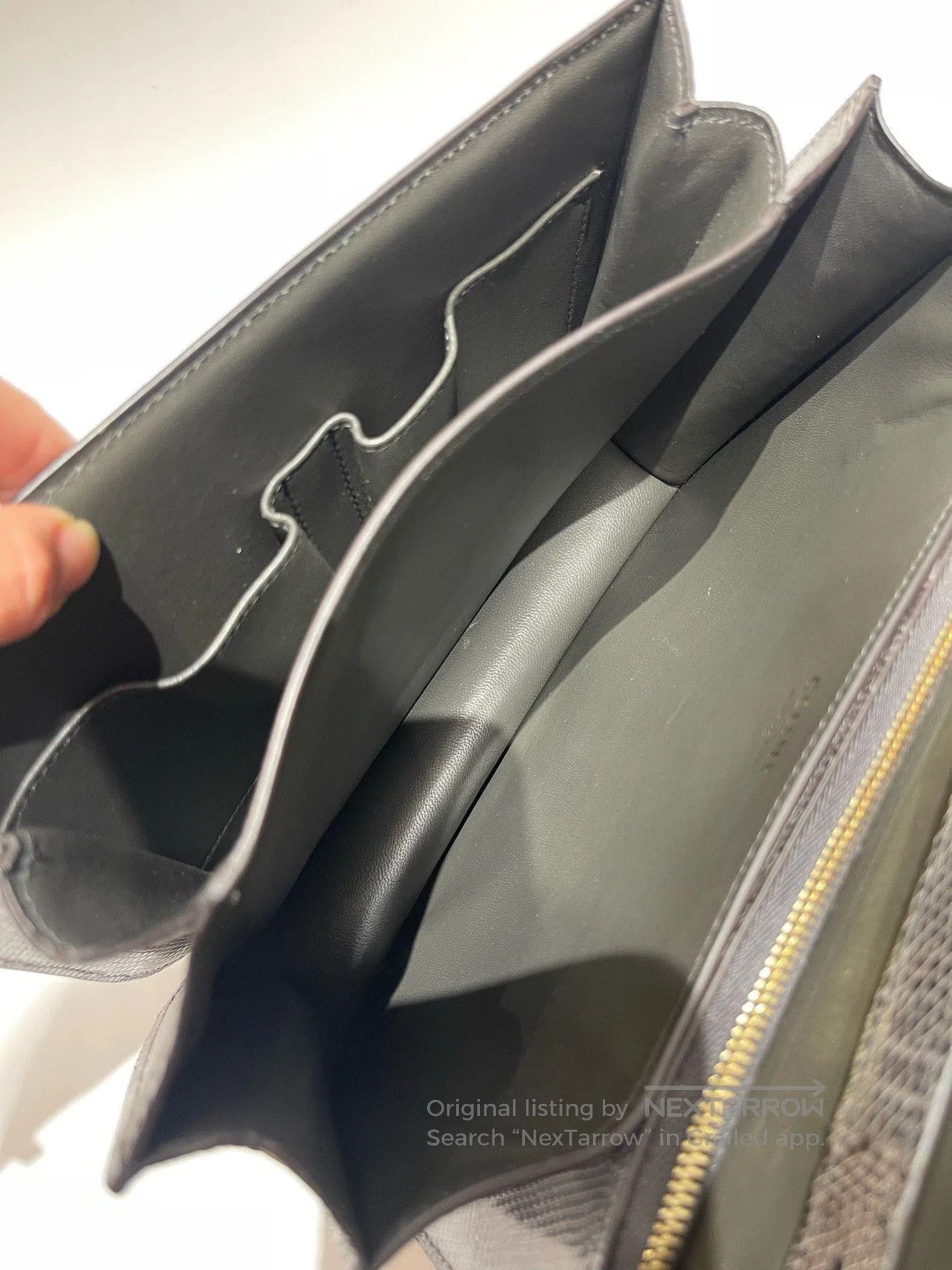 Celine Celine Box Medium Lizard Skin Gray. Size ONE SIZE - 7 Thumbnail