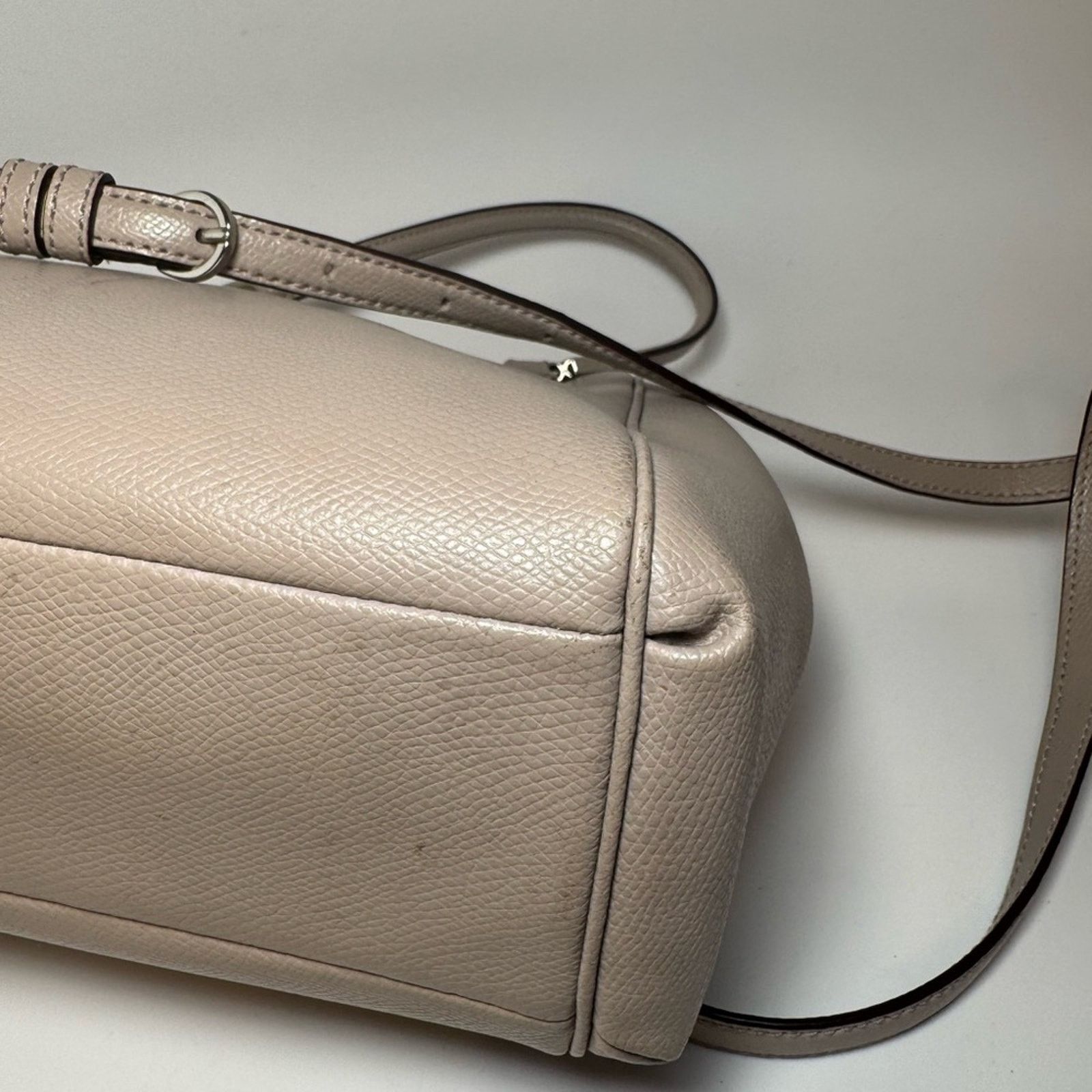 Coach Coach Minetta Crossgrain Leather Satchel/Crossbody Taupe Size ONE SIZE - 14 Thumbnail