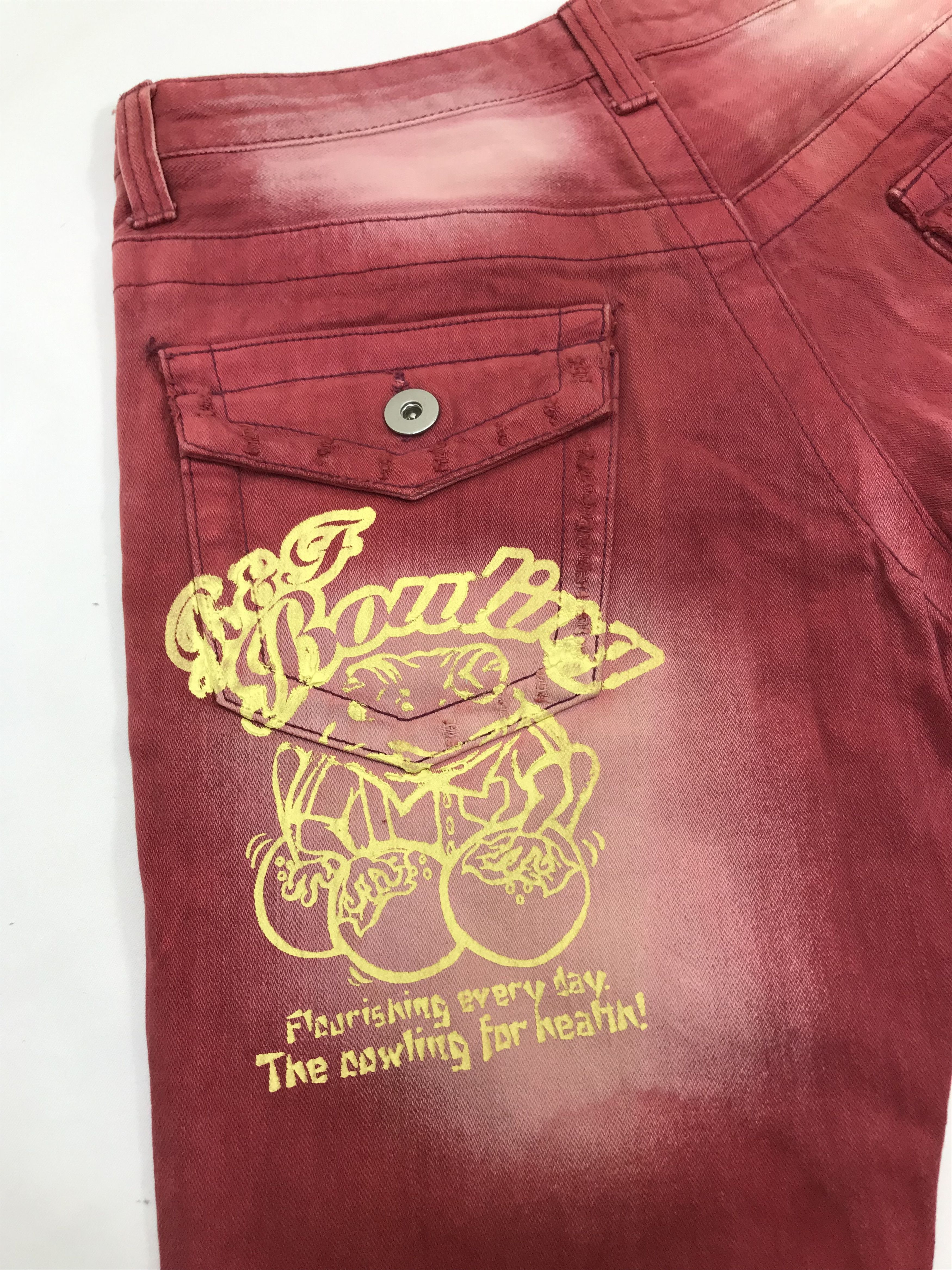 Hysteric Glamour Vintage Hysteric Glamour Patched Hawaiian Flare Jeans Size US 32 / EU 48 - 13 Thumbnail