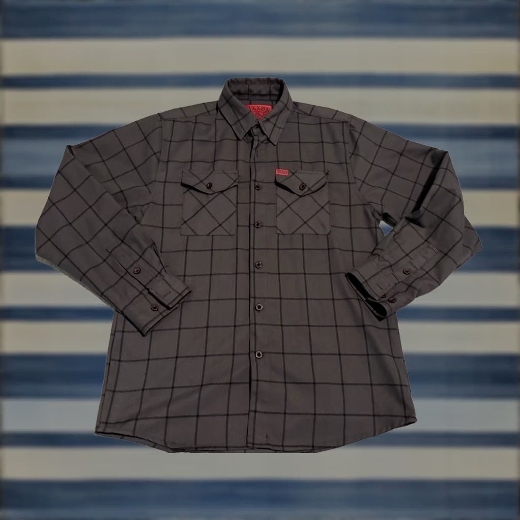 Vintage Dixxon The Lafayette Long Sleeve Gray Button-Up Flannel Shirt Mens M Size US M / EU 48-50 / 2 - 1 Thumbnail