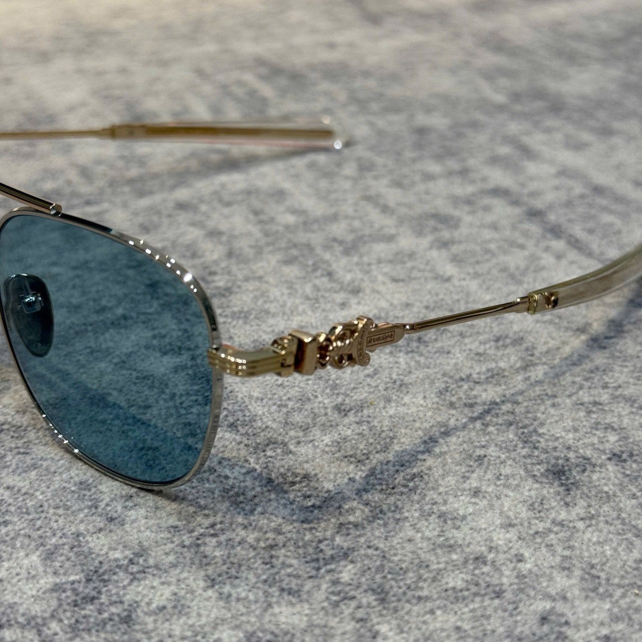 Chrome Hearts CHROME HEARTS WENCE SHINY SILVER/GOLD PLATED-CRYSTAL Size ONE SIZE - 2 Thumbnail