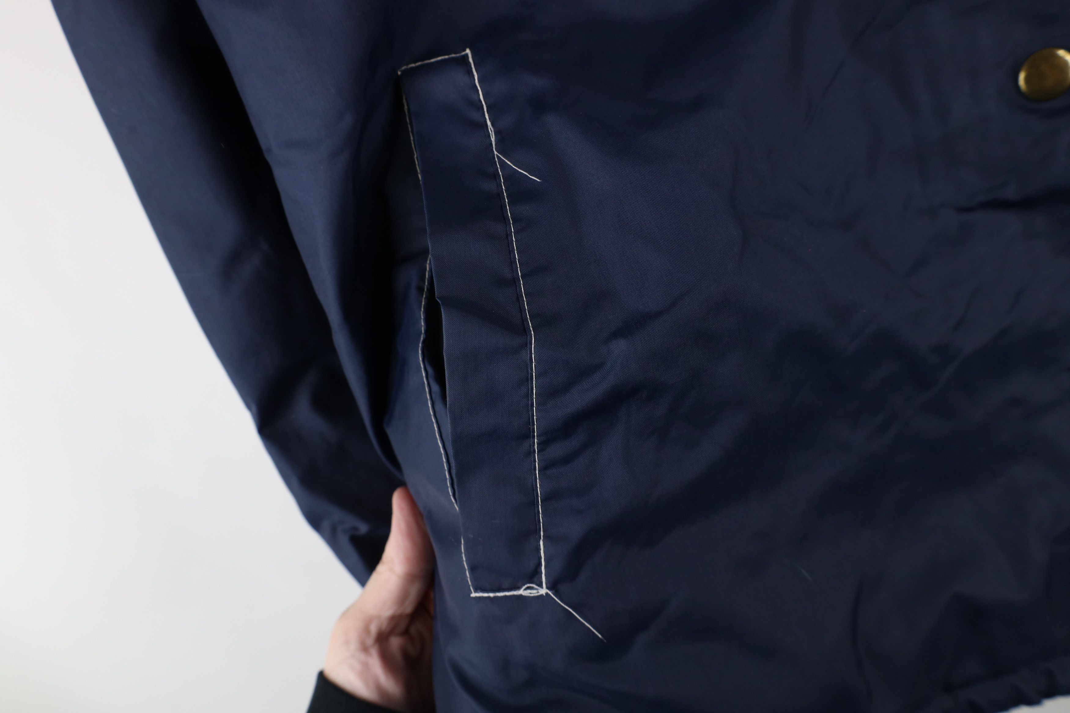 Vintage Vintage 70s Streetwear Lined Coaches Coach Jacket Blue USA Size US L / EU 52-54 / 3 - 6 Thumbnail