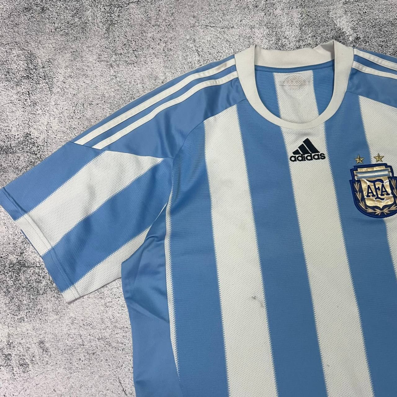 Adidas Argentina 2010–2011 Adidas Football Jersey Home Shirt Size M Size US M / EU 48-50 / 2 - 5 Thumbnail