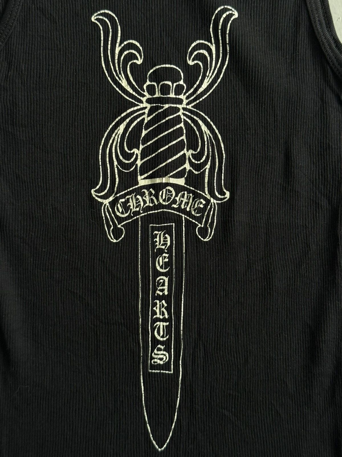 Chrome Hearts RARE 90s - Womens Double Dagger Knit Tank Top Size M / US 6-8 / IT 42-44 - 6 Thumbnail