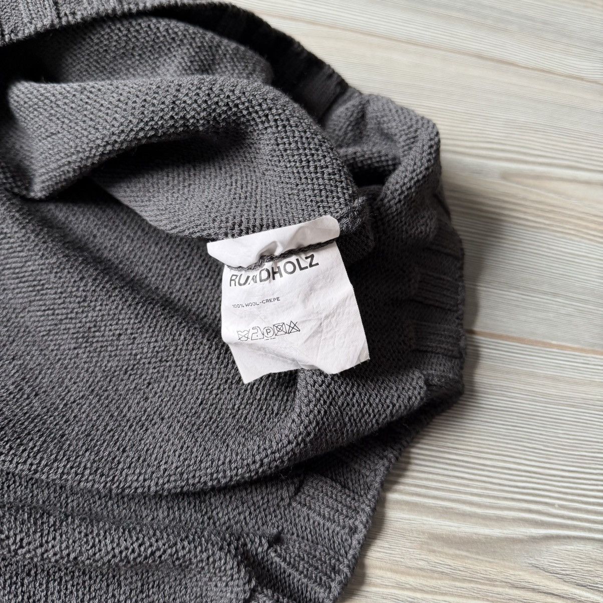 Rundholz Rundholz Avantgarde Crepe Wool Oversized V Neck Sweater Size ONE SIZE - 12 Thumbnail