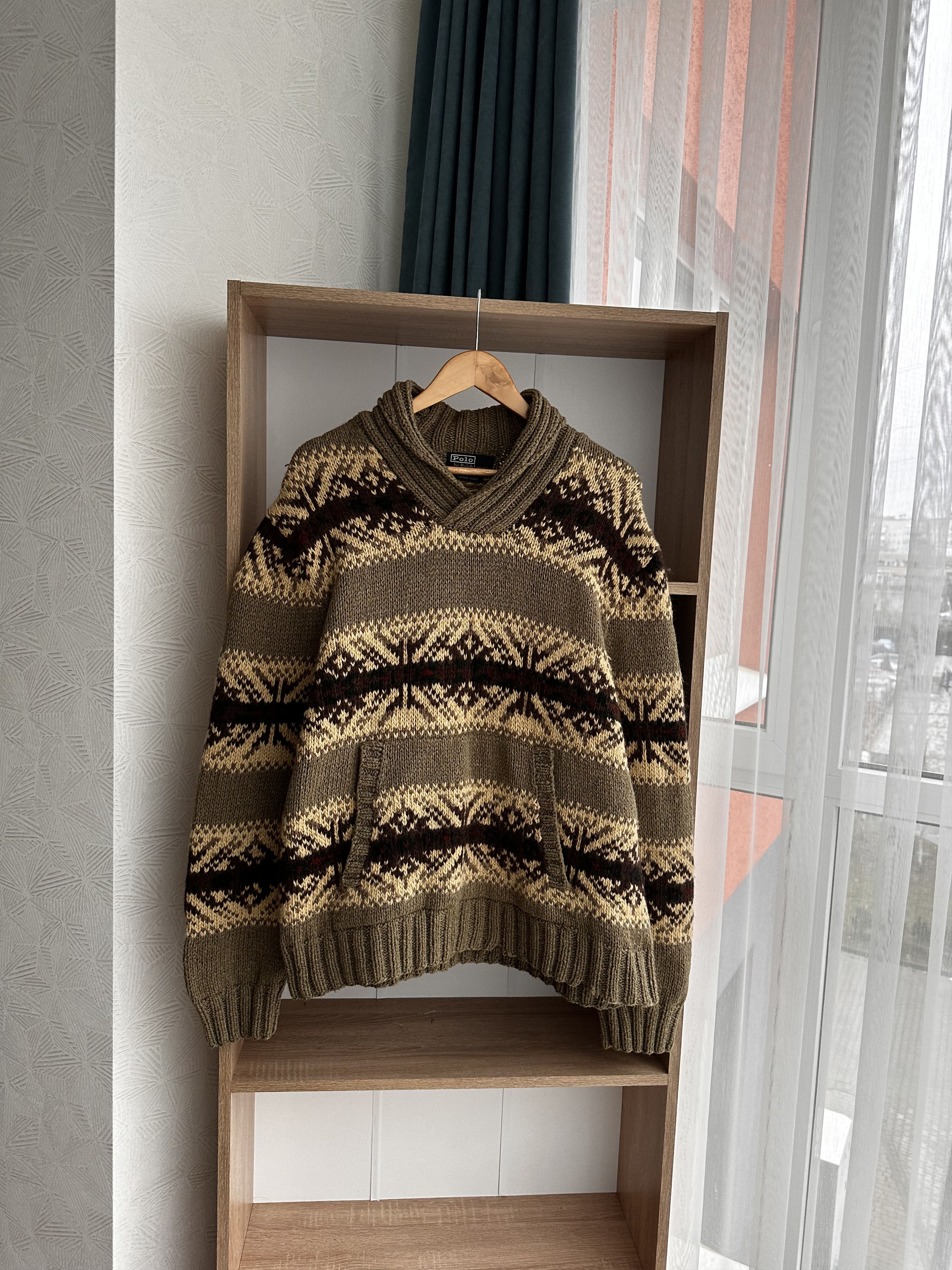 Polo Ralph Lauren Vintage Polo Ralph Lauren RRL Hand Knit Wool Pocket Sweater Size US L / EU 52-54 / 3 - 3 Thumbnail