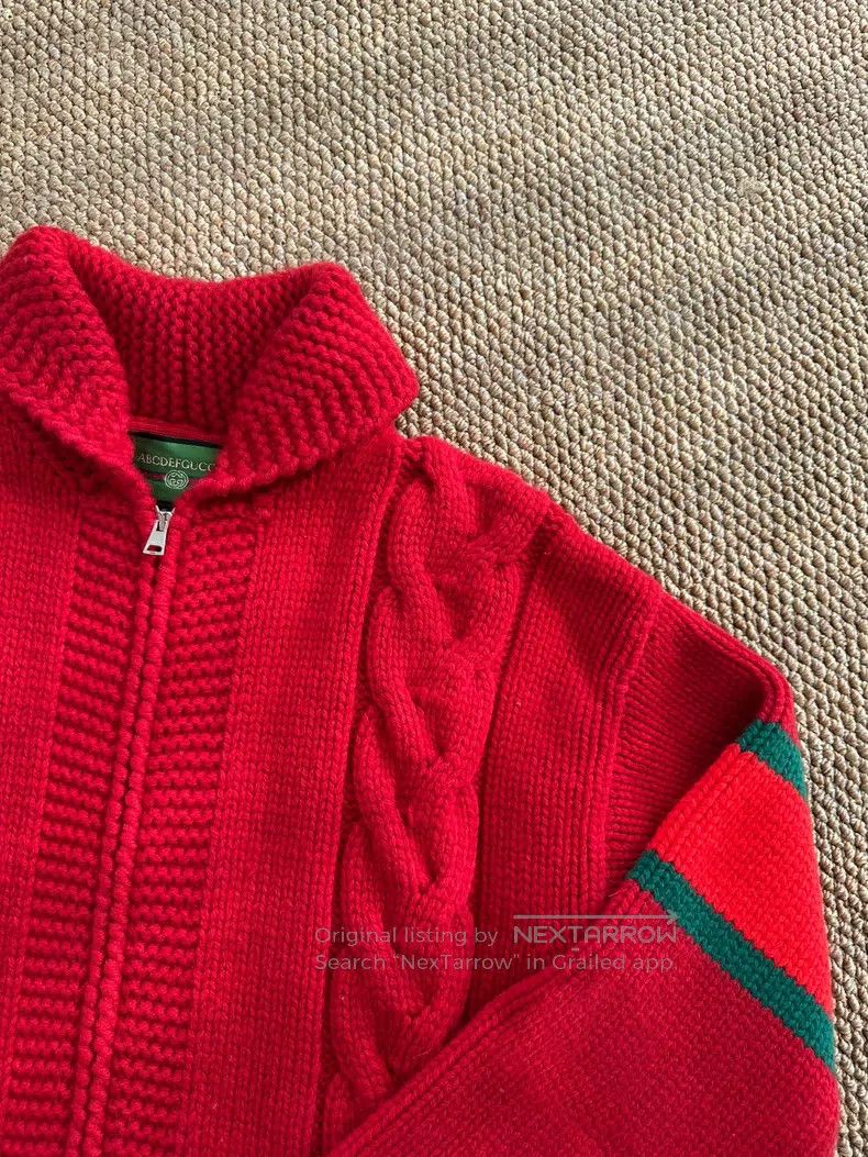 Gucci Gucci Twisted knitted zipper knitted sweater cardigan coat Size M / US 6-8 / IT 42-44 - 5 Thumbnail