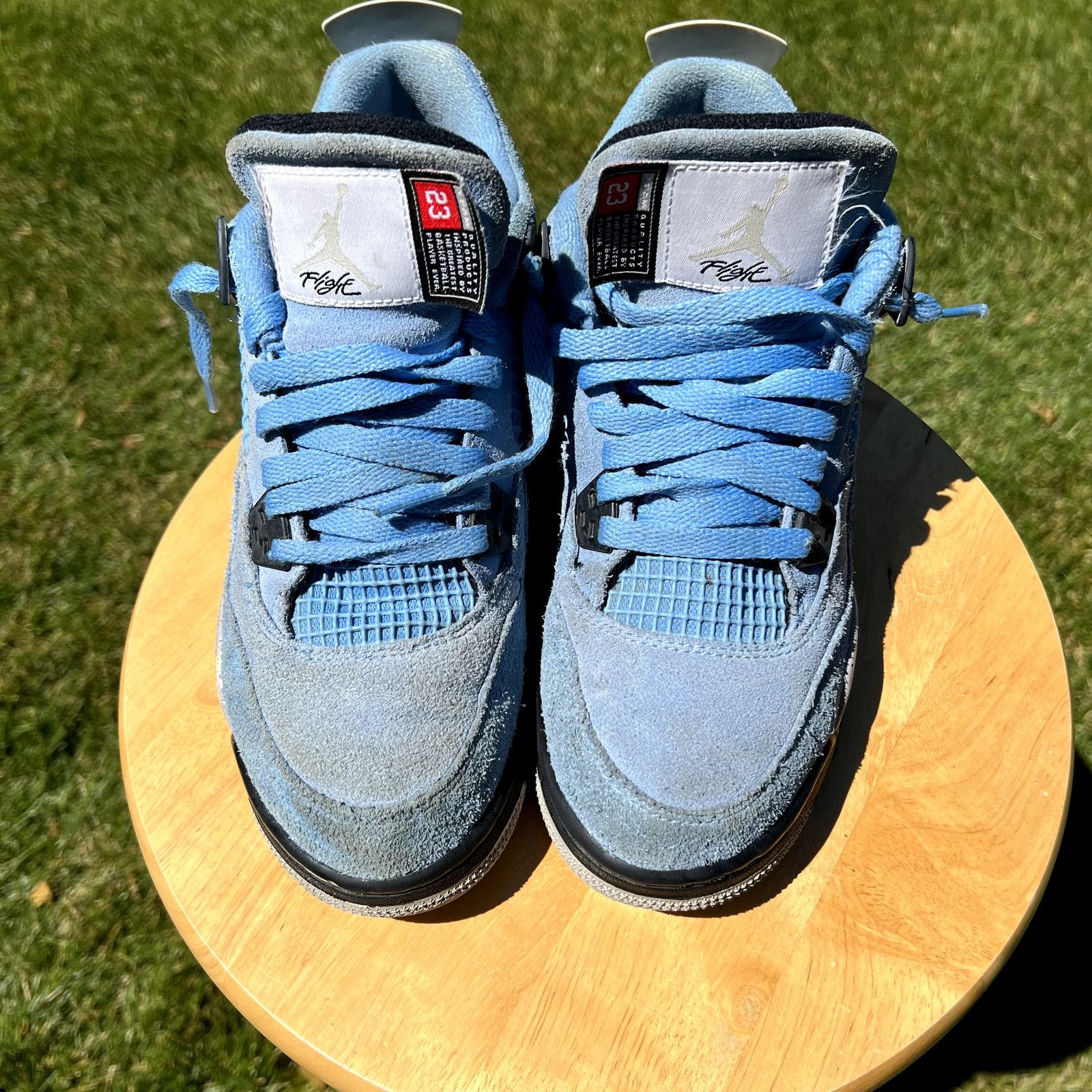 Jordan Brand × Nike Air Jordan 4 Retro GS University Blue Men's Shoes - Size 7 Size US 7 / EU 40 - 4 Thumbnail