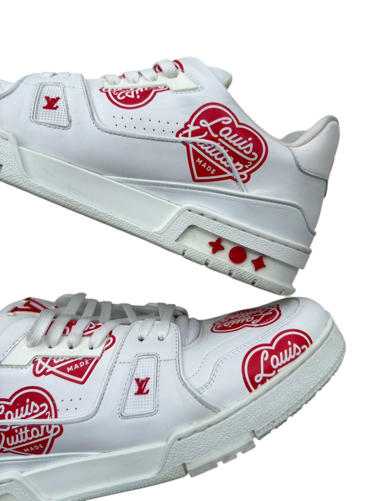 Louis Vuitton × Nigo Louis Vuitton NIGO LV Made Heart Logo Trainer Sneakers Size US 11 / EU 44 - 7 Thumbnail