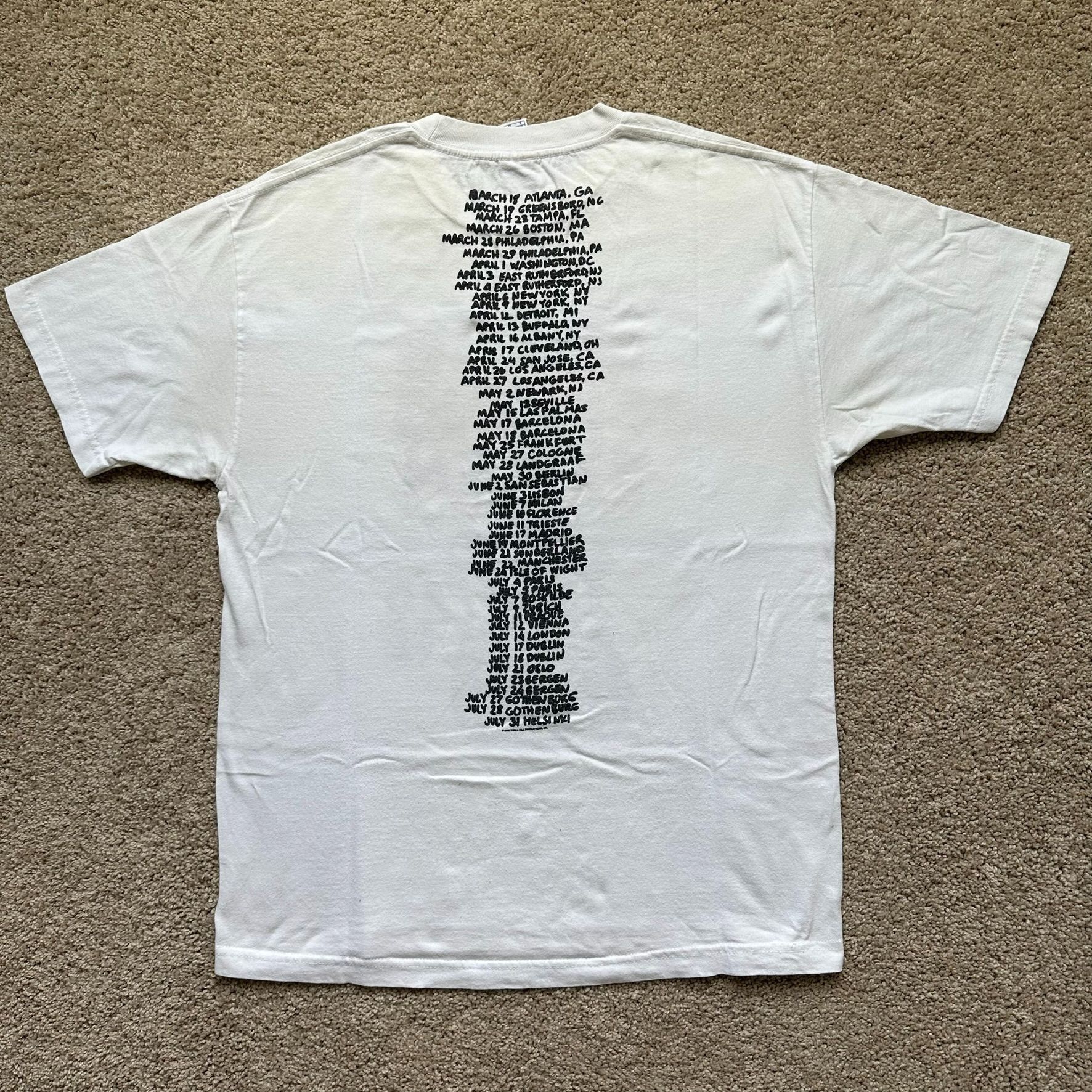 Band Tees Bruce Springsteen Wrecking Ball Tour T-Shirt White Concert R Size US L / EU 52-54 / 3 - 5 Thumbnail