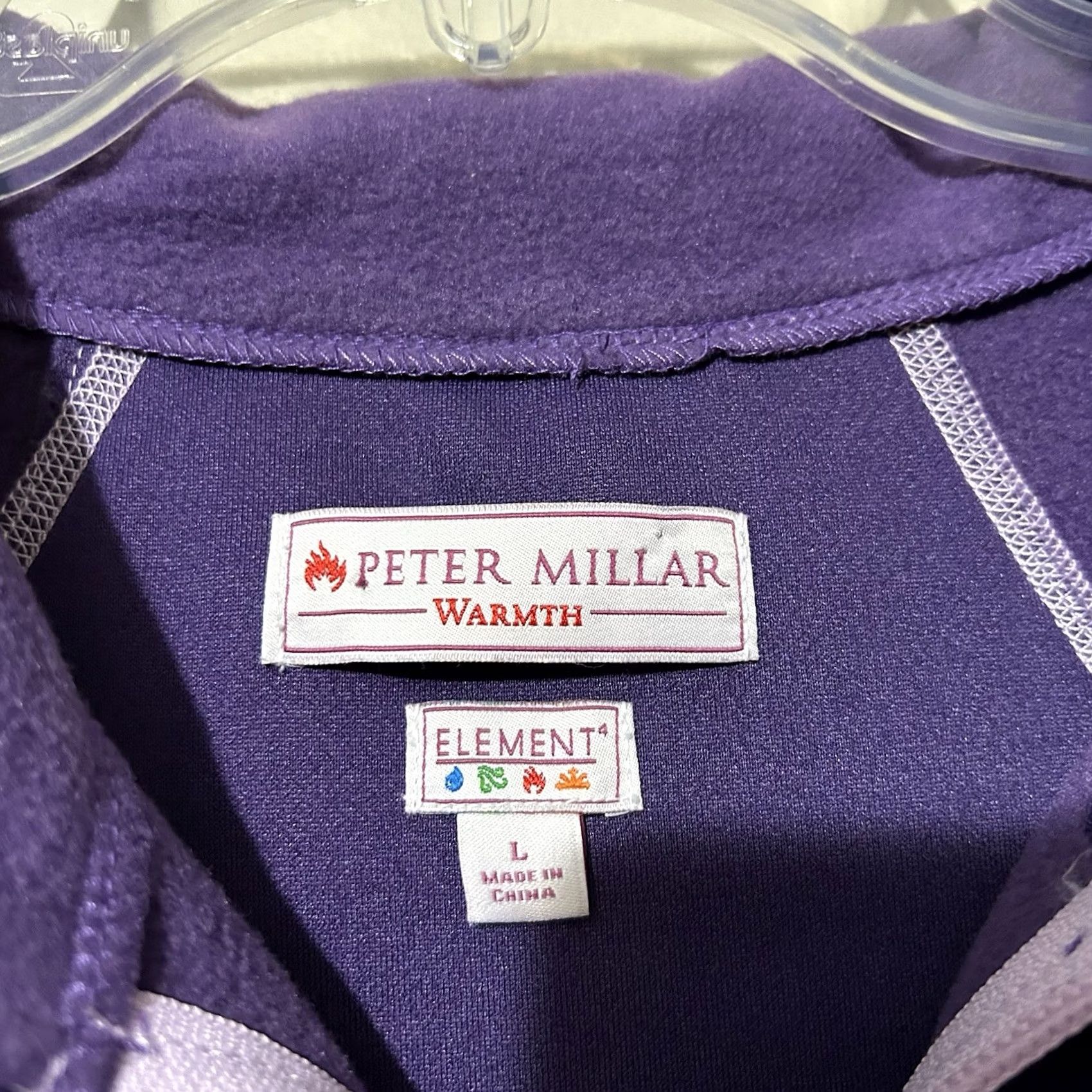 Peter Millar Peter Millar Women Jacket Women L Full Zip Purple Golf Warmth Element Colorful Basic Outer Shell Polyester Modern Size L / US 10 / IT 46 - 3 Thumbnail