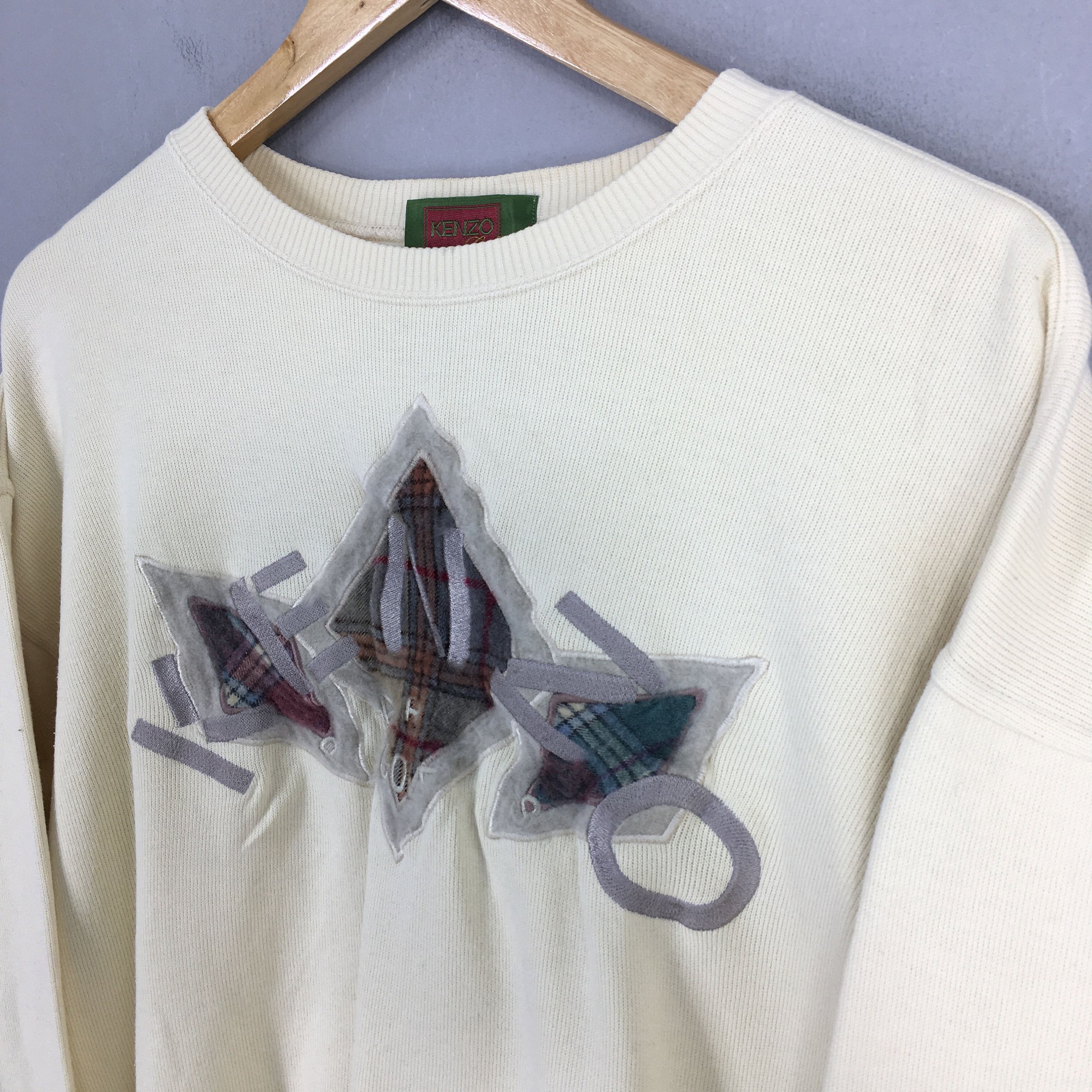 Designer × Kenzo Vintage Kenzo Golf White Cream Sweater Medium Size US M / EU 48-50 / 2 - 3 Thumbnail