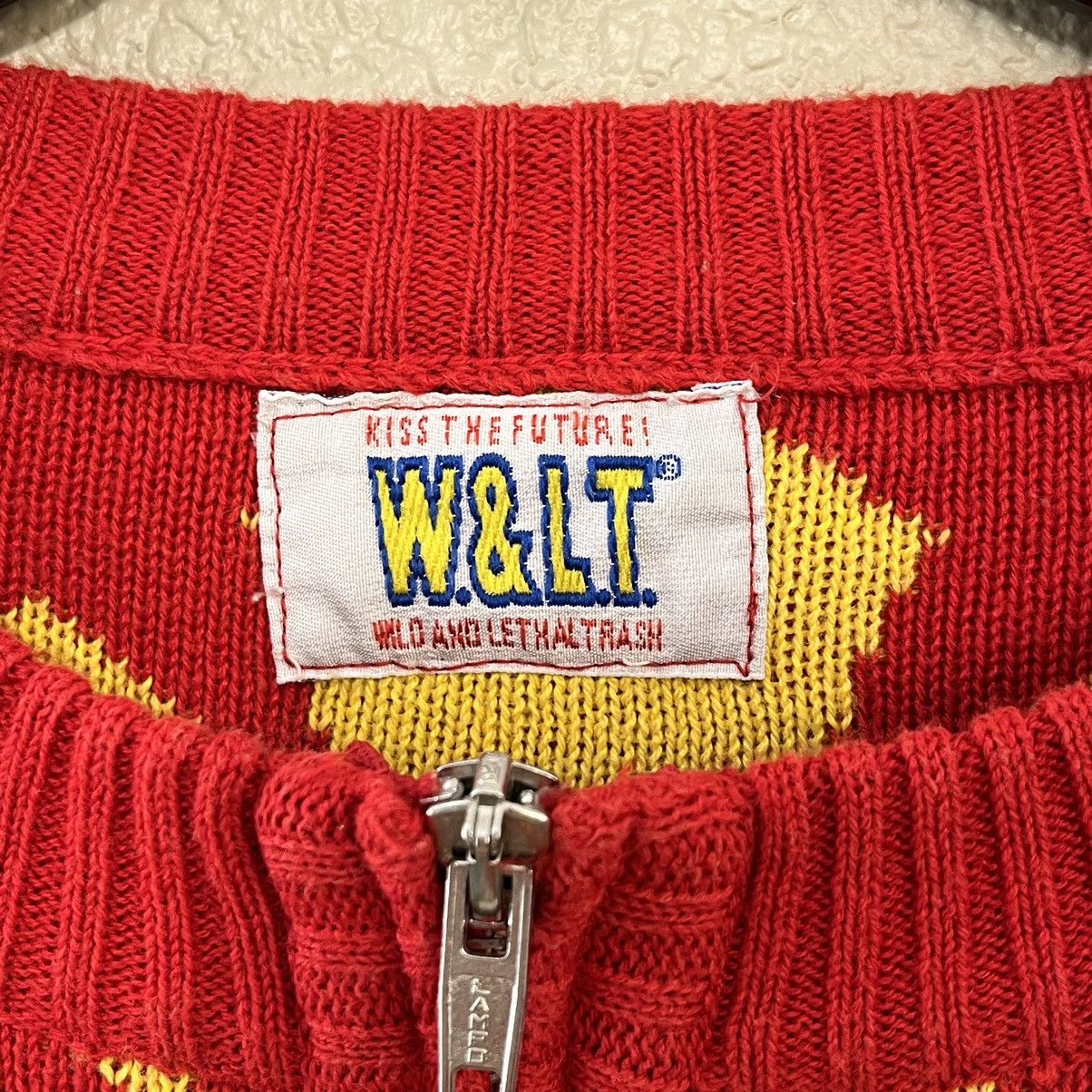 Walter Van Beirendonck W&LT Walter Van Beirendock 90's Logo Knit Zip Sweater Size US L / EU 52-54 / 3 - 3 Thumbnail