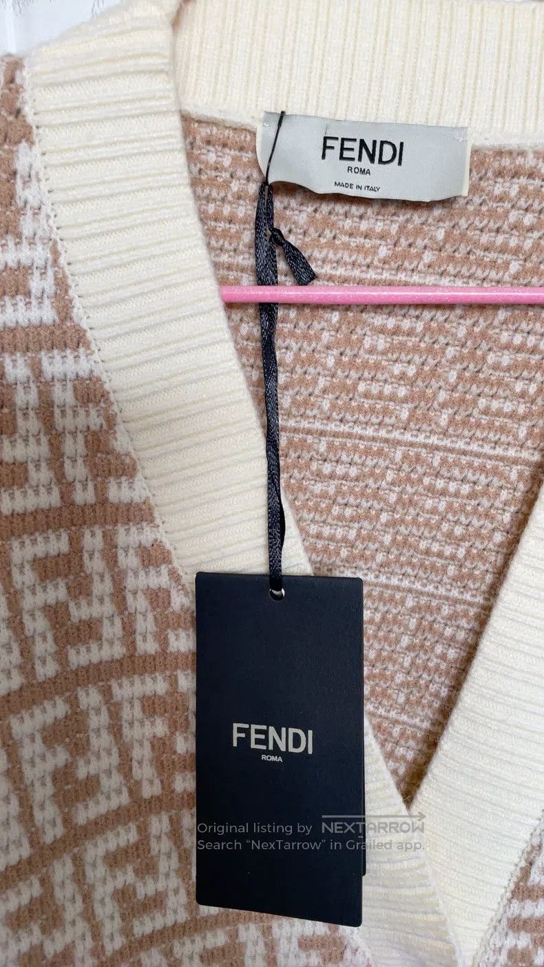 Fendi Fendi Cashmere Cardigan, Size 40, Classic Pattern Size XS / US 0-2 / IT 36-38 - 2 Thumbnail