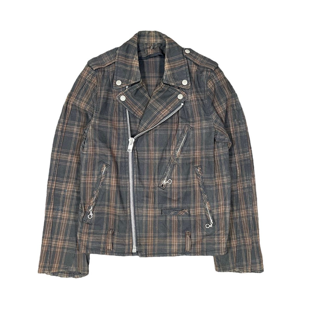 If Six Was Nine × PPFM × Tornado Mart Ozone Rocks Punk Grunge Skinhead Flannel Biker Jacket Size US S / EU 44-46 / 1 - 5 Thumbnail
