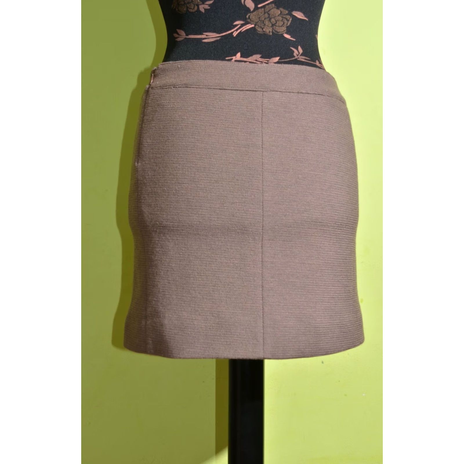 Costume National Costume National Wool Cotton Skirt /42 Brown Women A-Line Short Vintage: No, Size 42, Regular Size 28" / US 6 / IT 42 - 3 Thumbnail