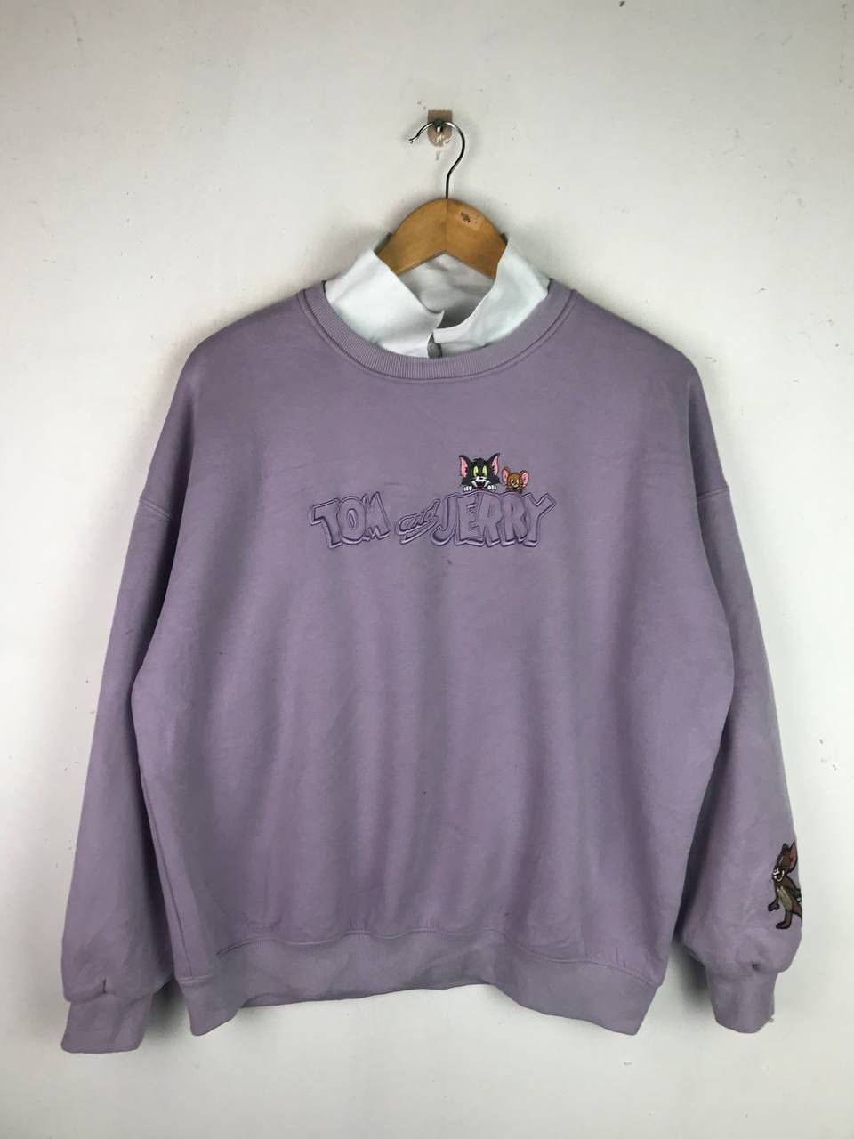 Cartoon Network × Vintage Vintage Tom And Jerry Sweatshirt Rare Design Size US XL / EU 56 / 4 - 1 Thumbnail