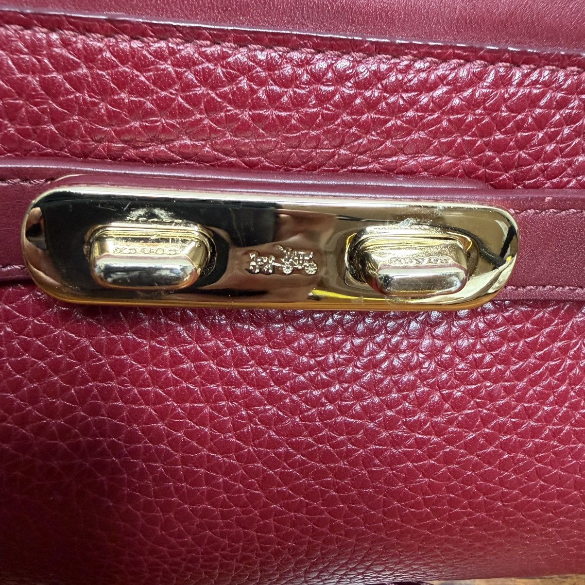 Coach Coach Pebbled Leather Convertible Crossbody - Burgundy Size ONE SIZE - 2 Thumbnail