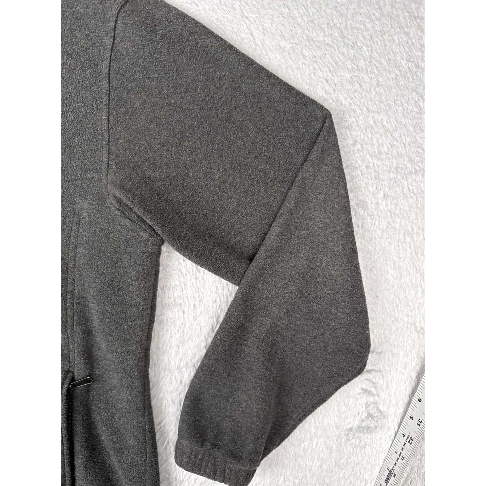 Vintage Columbia Jacket Mens Large Gray Full Zip Stand Collar Pockets Outdoor Windbreaker Fleece | Outdoor, Hiking, Walking | Men Size US L / EU 52-54 / 3 - 5 Thumbnail