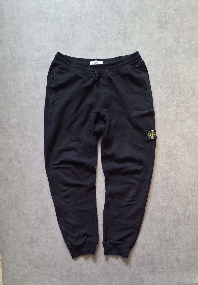 Stone Island Stone Island Patch Logo Cargo Cotton Sweatpants Joggers Size US 33 - 1 Thumbnail