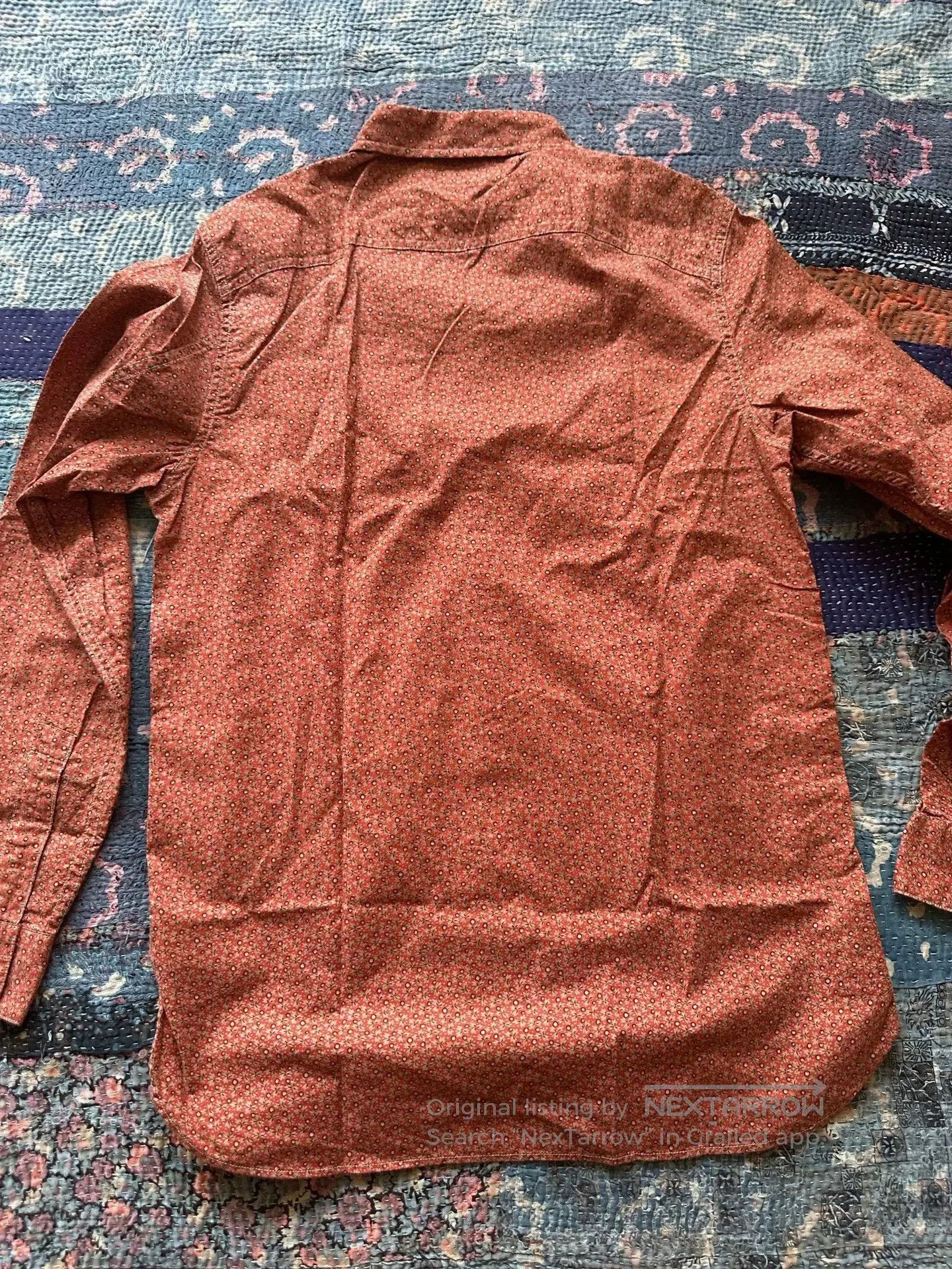 RRL Ralph Lauren rrl spotted floral long sleeve shirt. Size US S / EU 44-46 / 1 - 2 Thumbnail