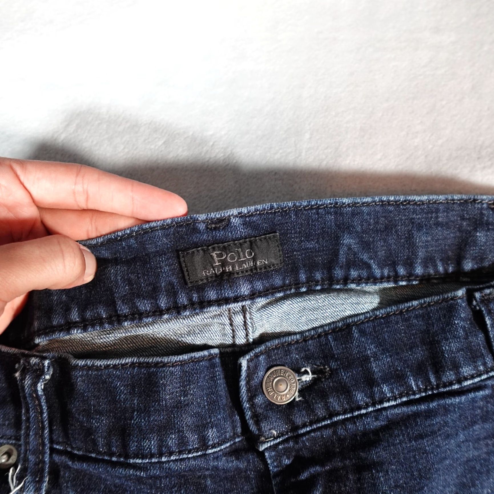 Polo Ralph Lauren Polo Ralph Lauren Prospect Denim Jeans Mens 41 (Fits 41x32) Straight Stretch 5-Pocket Denim Size US L / EU 52-54 / 3 - 2 Thumbnail