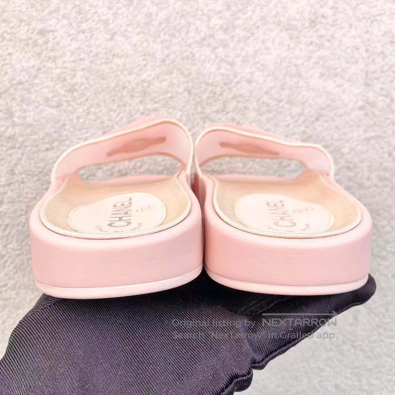 Chanel Chanel Mesh camellia three-dimensional petal slippers| Size US 5.5 / IT 35.5 - 5 Thumbnail