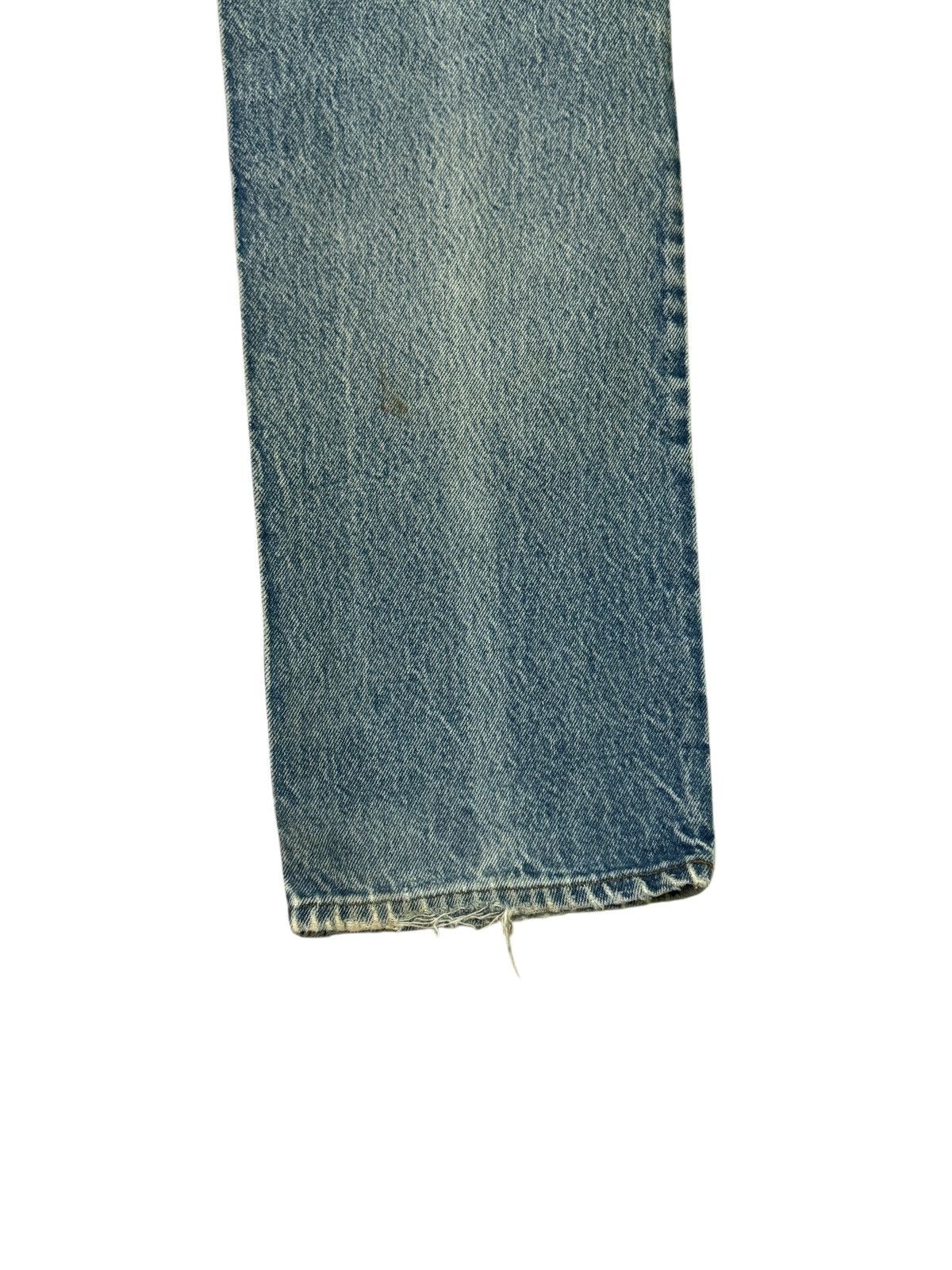 Levi's Vintage Levi's 501 Blue Distressed Mud Wash Denim Jeans Size US 27 - 14 Thumbnail