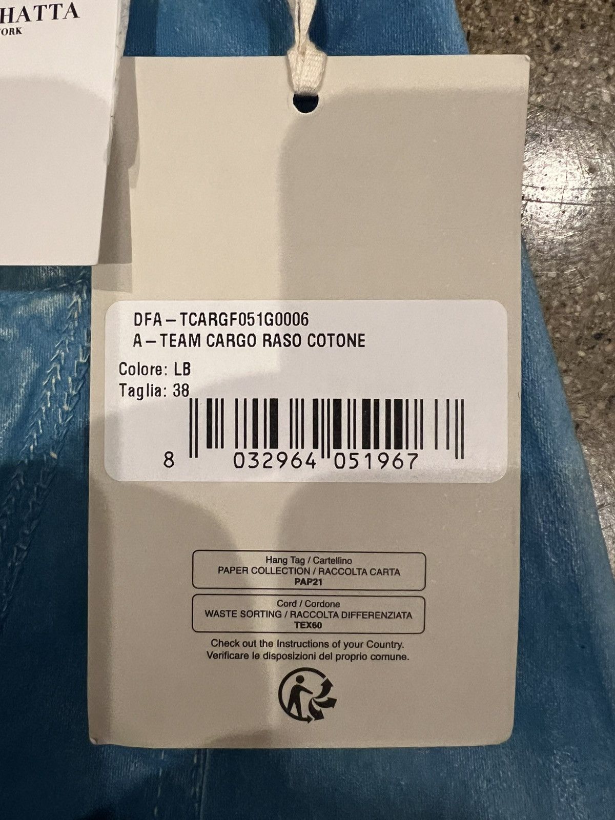 PDF PDF CHANNEL A-TEAM CARGO Size US 38 / EU 54 - 4 Thumbnail
