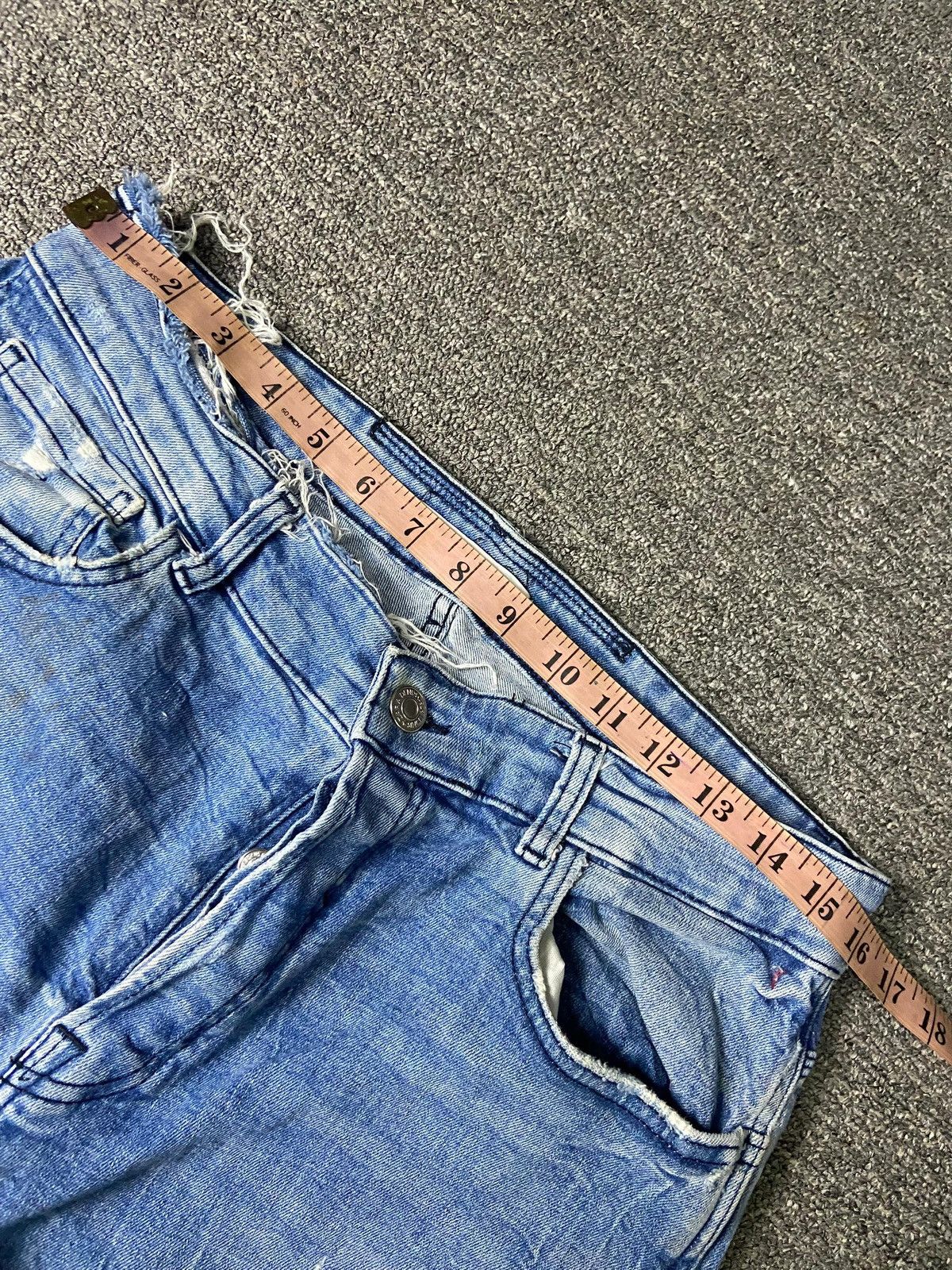 Designer × Vintage × Zara ZARA Distressed Denim Ripped Jeans (131) Size US 32 / EU 48 - 7 Thumbnail