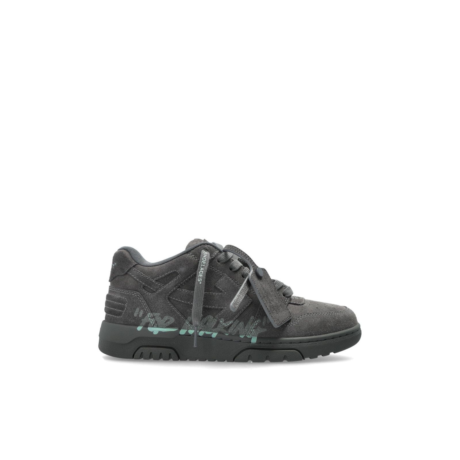 OFF-WHITE Out Of Office For Walking Grey Sneakers New & Auth