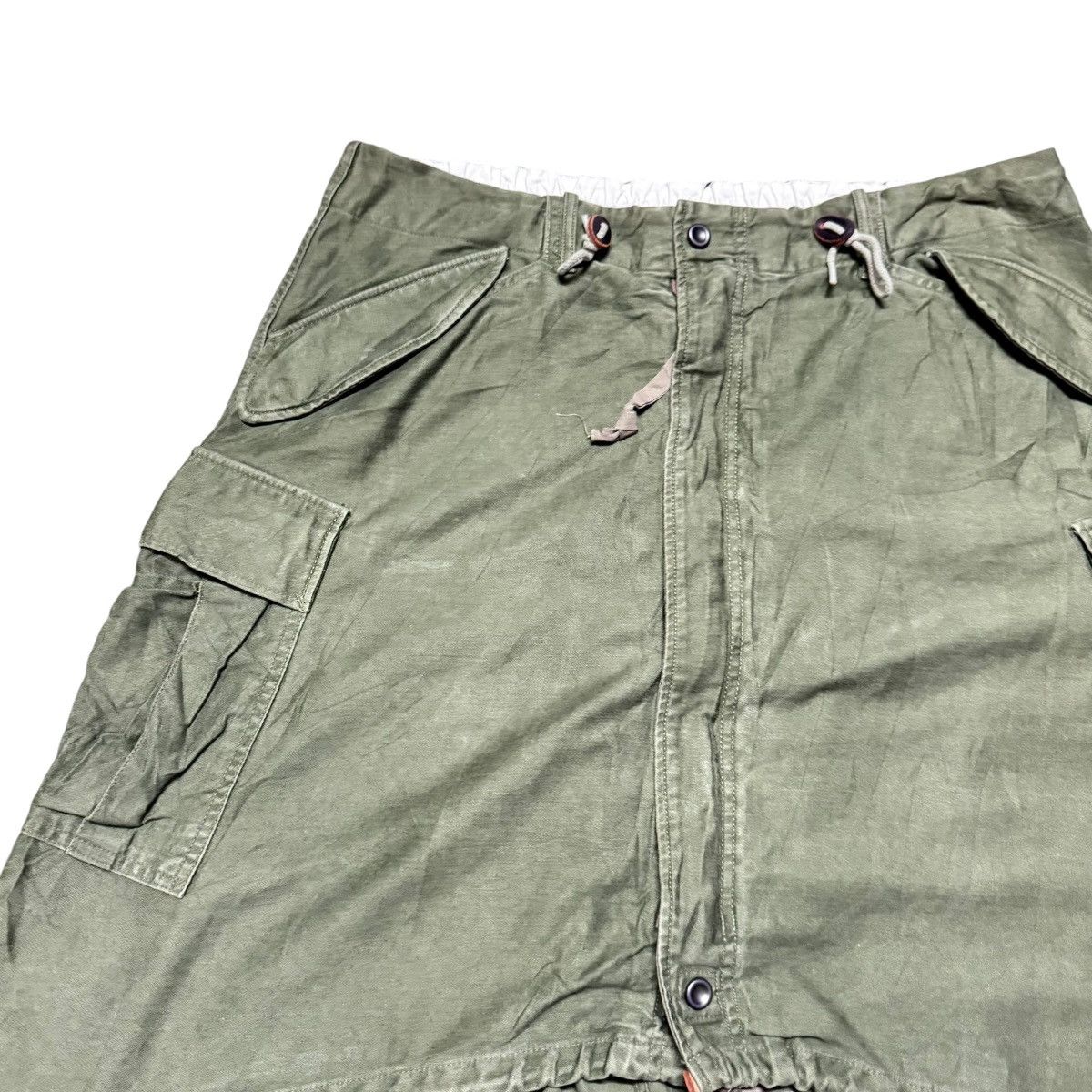 Johnbull Johnbull Olive Green Army Cargo Skirt Size 36" / US 14 / IT 50 - 3 Thumbnail