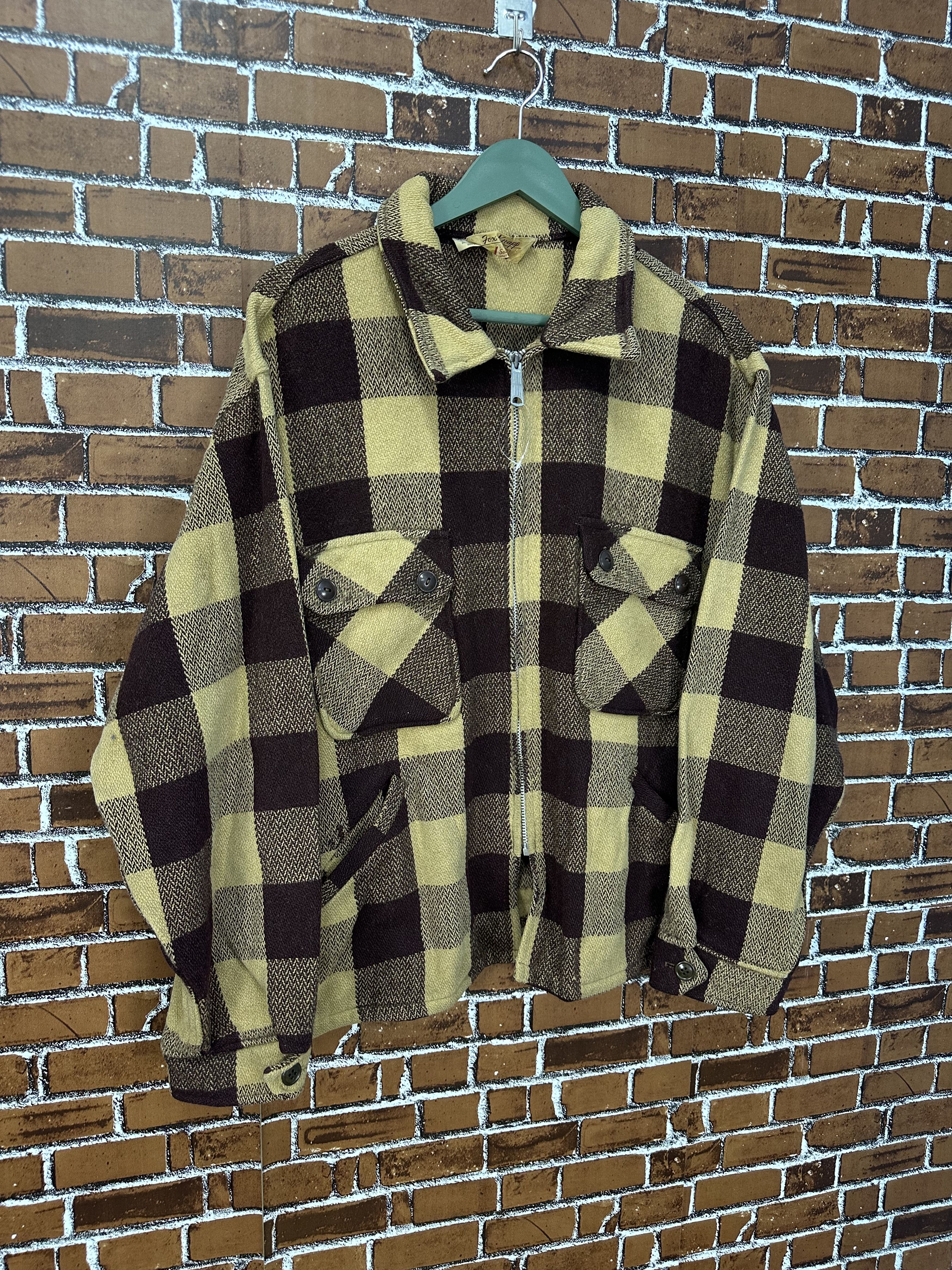 Vintage Vintage 50s Fox Knapp Usa Wool Jacket Z506 Size US L / EU 52-54 / 3 - 3 Thumbnail