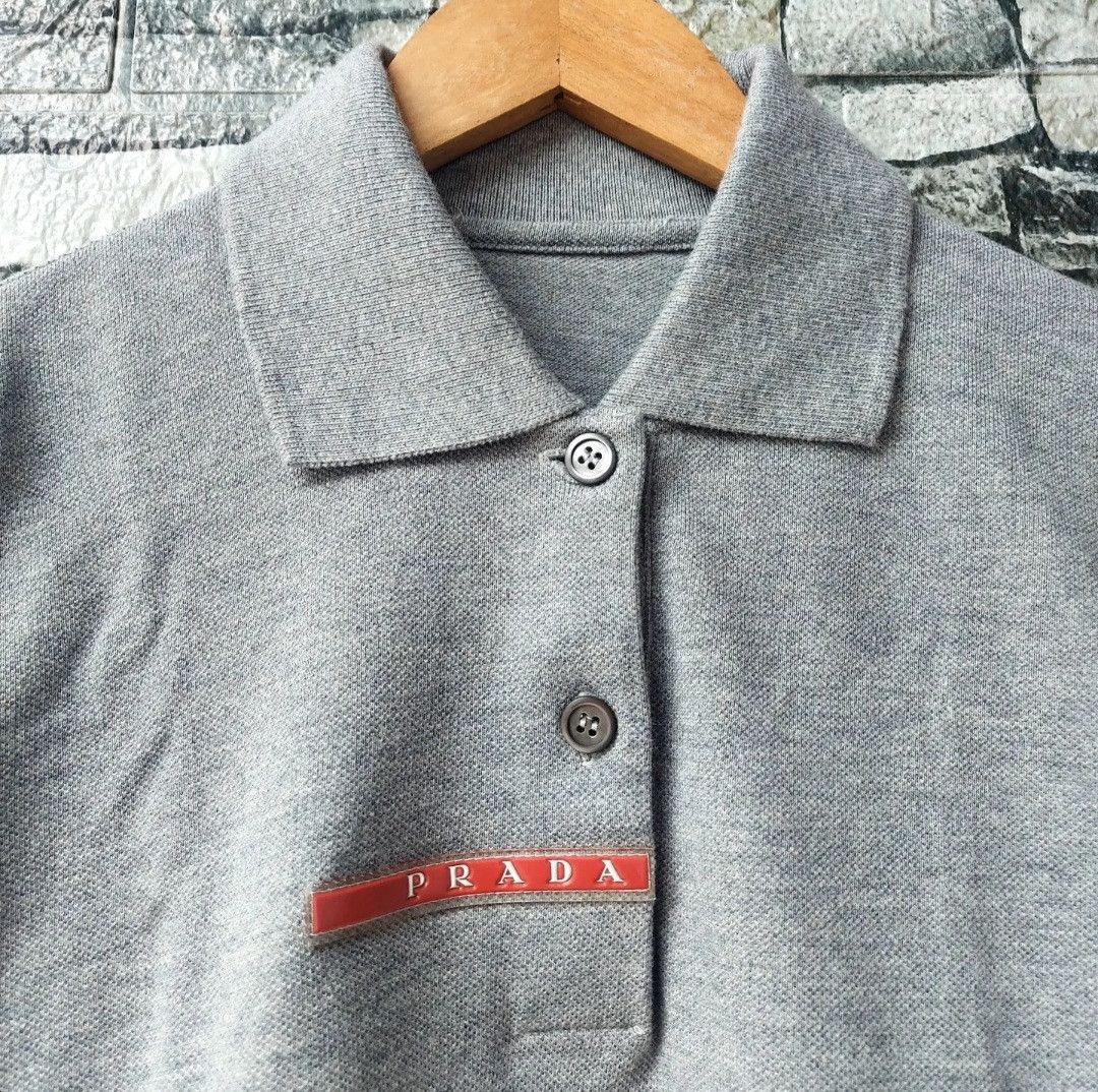 Prada PRADA Women Polo Shirt Gray Size M / US 6-8 / IT 42-44 - 3 Thumbnail