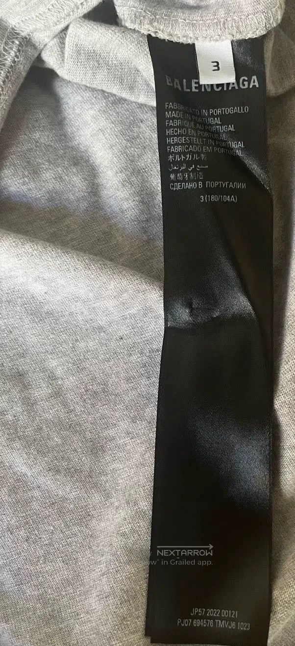 Balenciaga Balenciaga FW22 Letter Logo Printed, Alert Tape Short-Slee Size US S / EU 44-46 / 1 - 4 Thumbnail