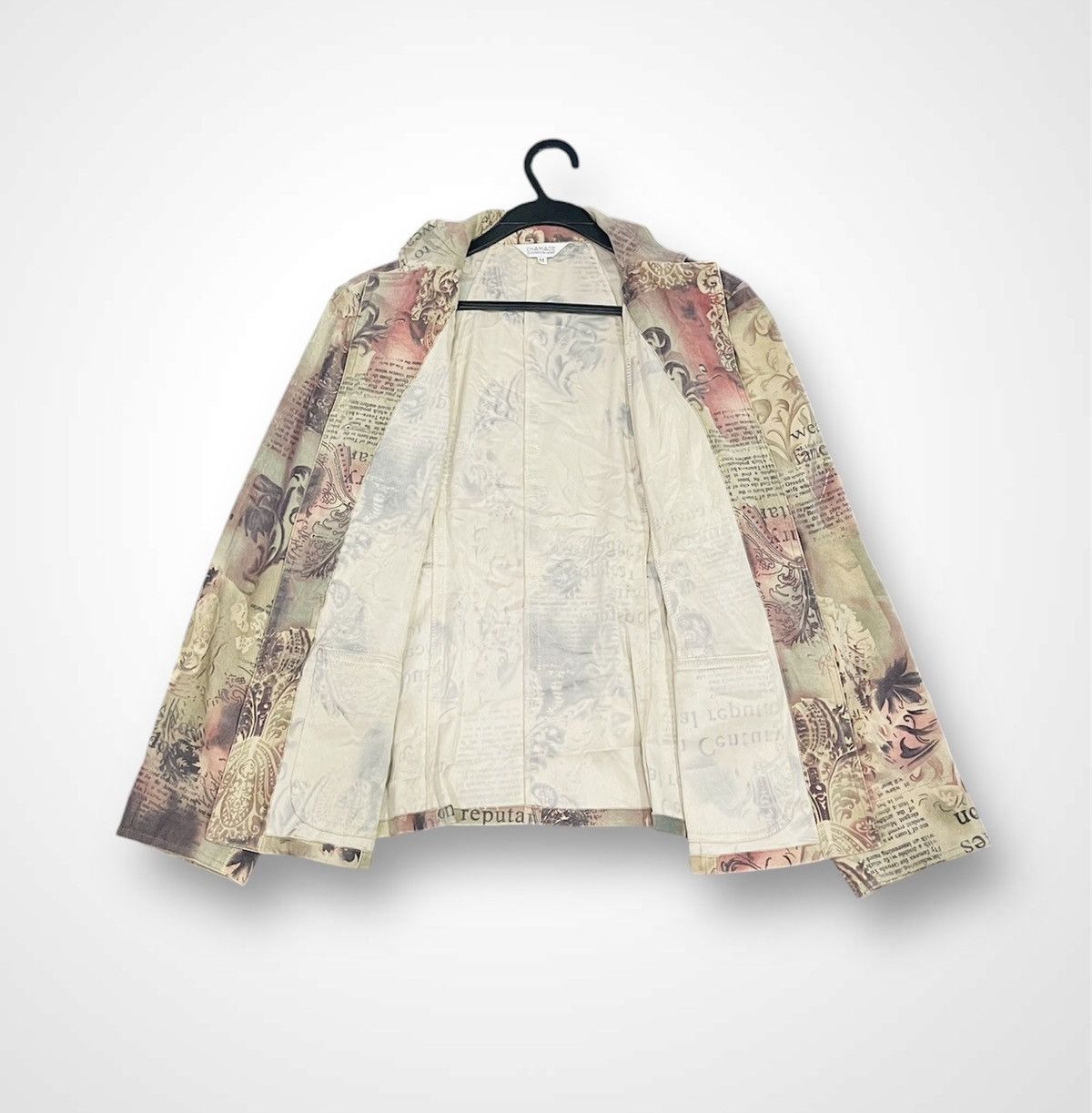 Japanese Brand Chamade Full Print Button Up Jacket (17) Size M / US 6-8 / IT 42-44 - 3 Thumbnail
