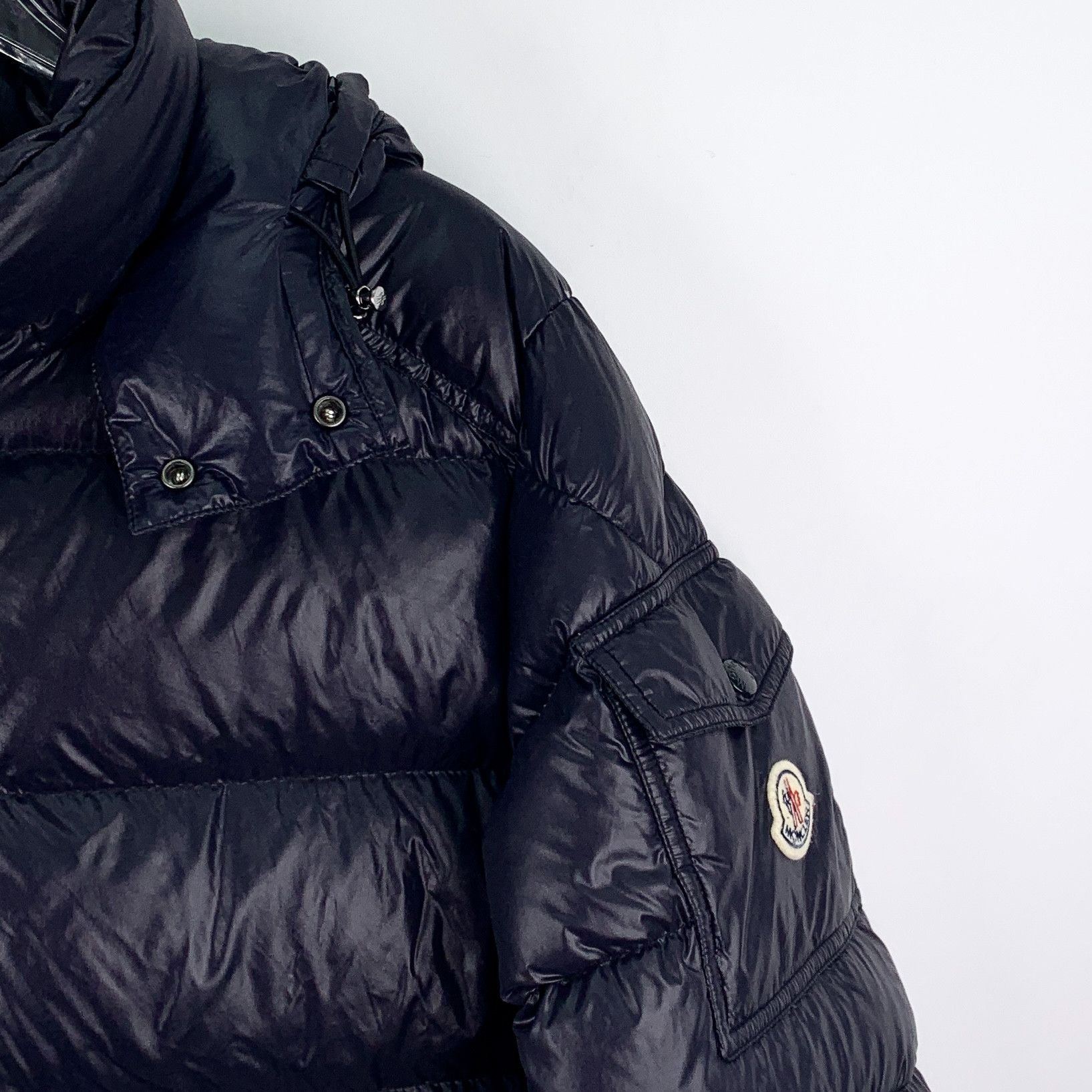 Moncler Moncler Maya Navy Hooded Down Jacket (Size M) Size US M / EU 48-50 / 2 - 8 Thumbnail