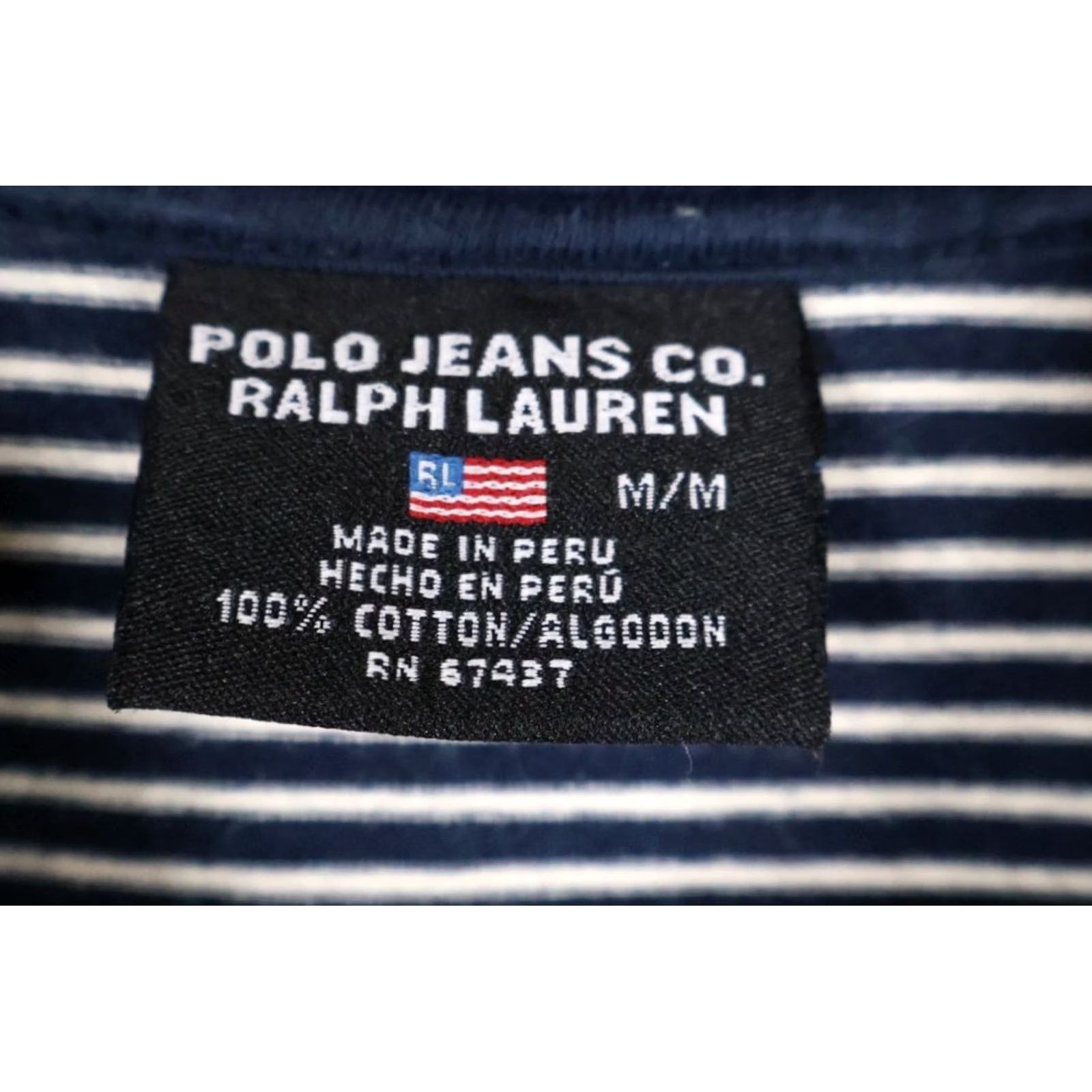 Polo Ralph Lauren VINTAGE Polo Jeans Co. Ringer T-Shirt Men XS? Size US M / EU 48-50 / 2 - 3 Thumbnail