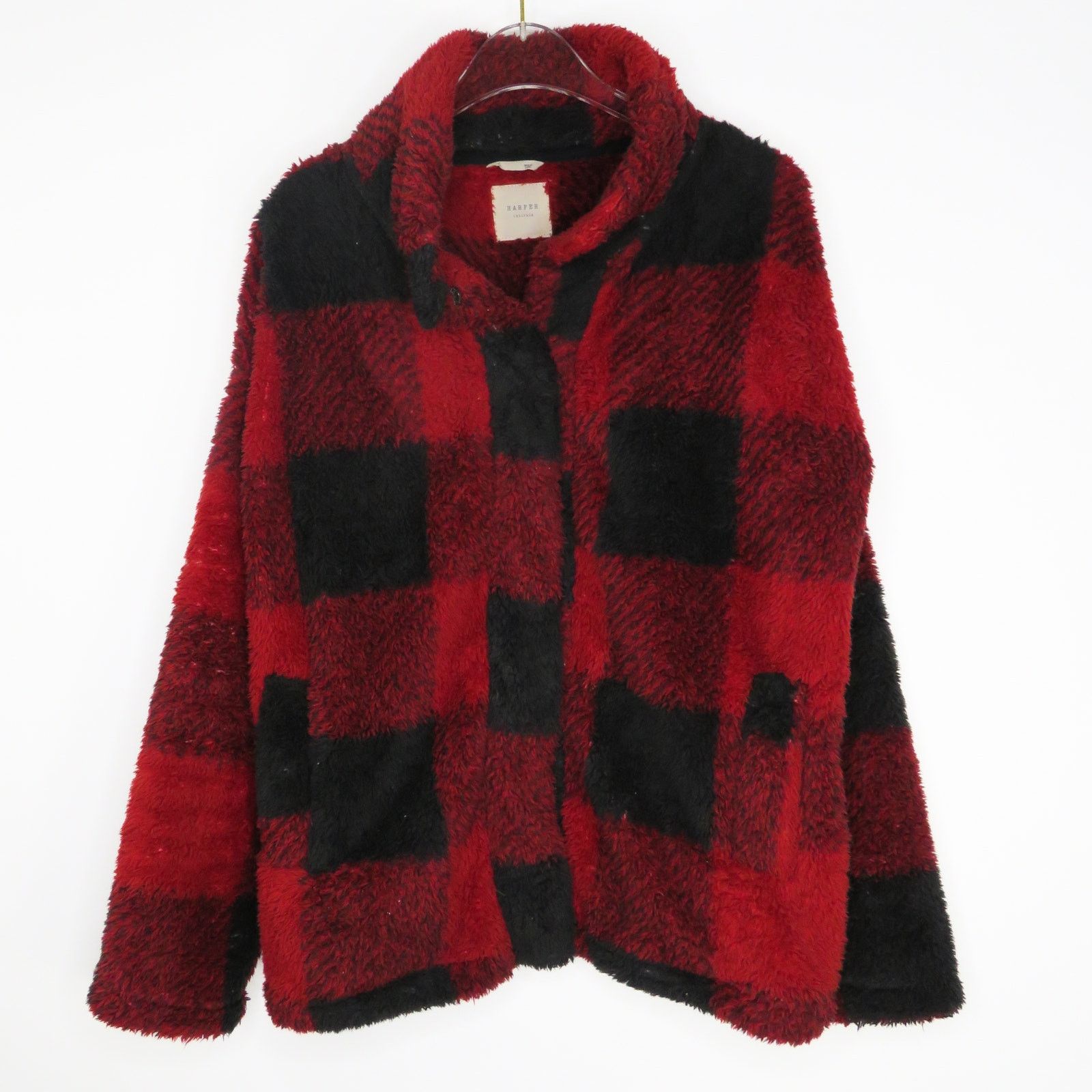 Other Francesca's Harper Heritage Red Buffalo Plaid Jacket Small Size S / US 4 / IT 40 - 2 Thumbnail